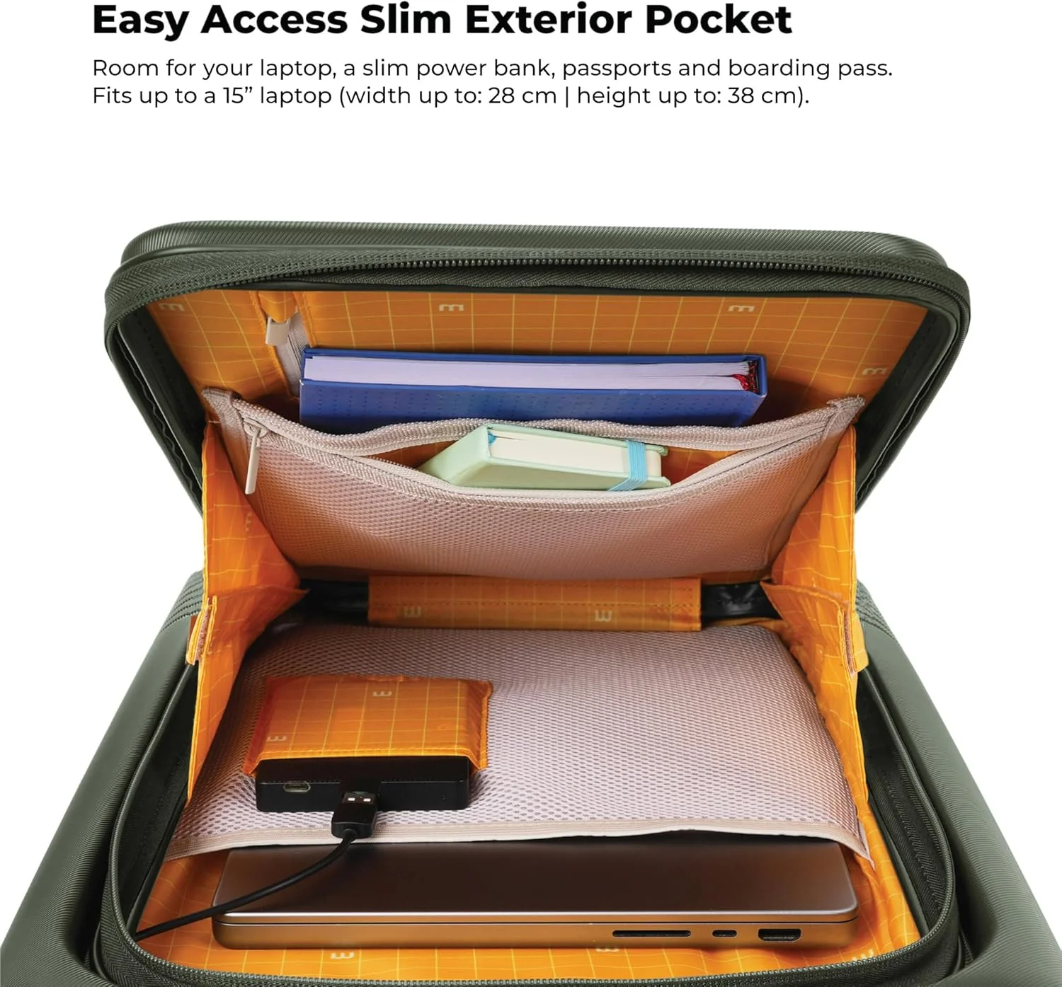 چمدان کابین پرو MOKOBARA سایز 58 سانتی متر، بدنه سخت پلی کربنات ماکرولون آلمانی، 8 چرخ هینوموتو، چمدان ترولی (سبز دریایی)