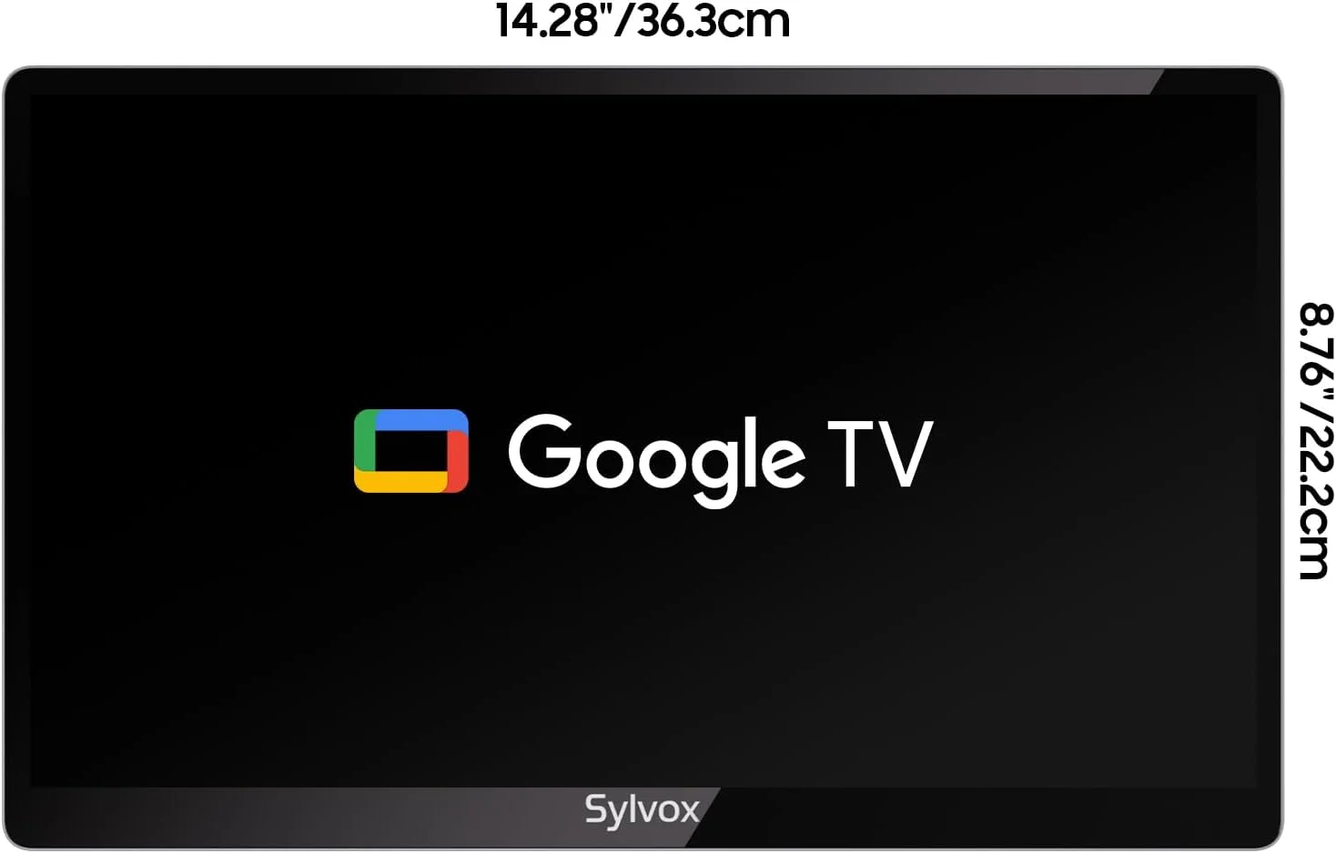 تلویزیون هوشمند زیر کابینتی 15.6 اینچی SYLVOX، تلویزیون کوچک 1080P FHD تاشو و چرخشی، دارای قابلیت Screen Mirroring، دستیار صوتی و بلندگوهای دوگانه، تلویزیون تاشو برای آشپزخانه و کمپر