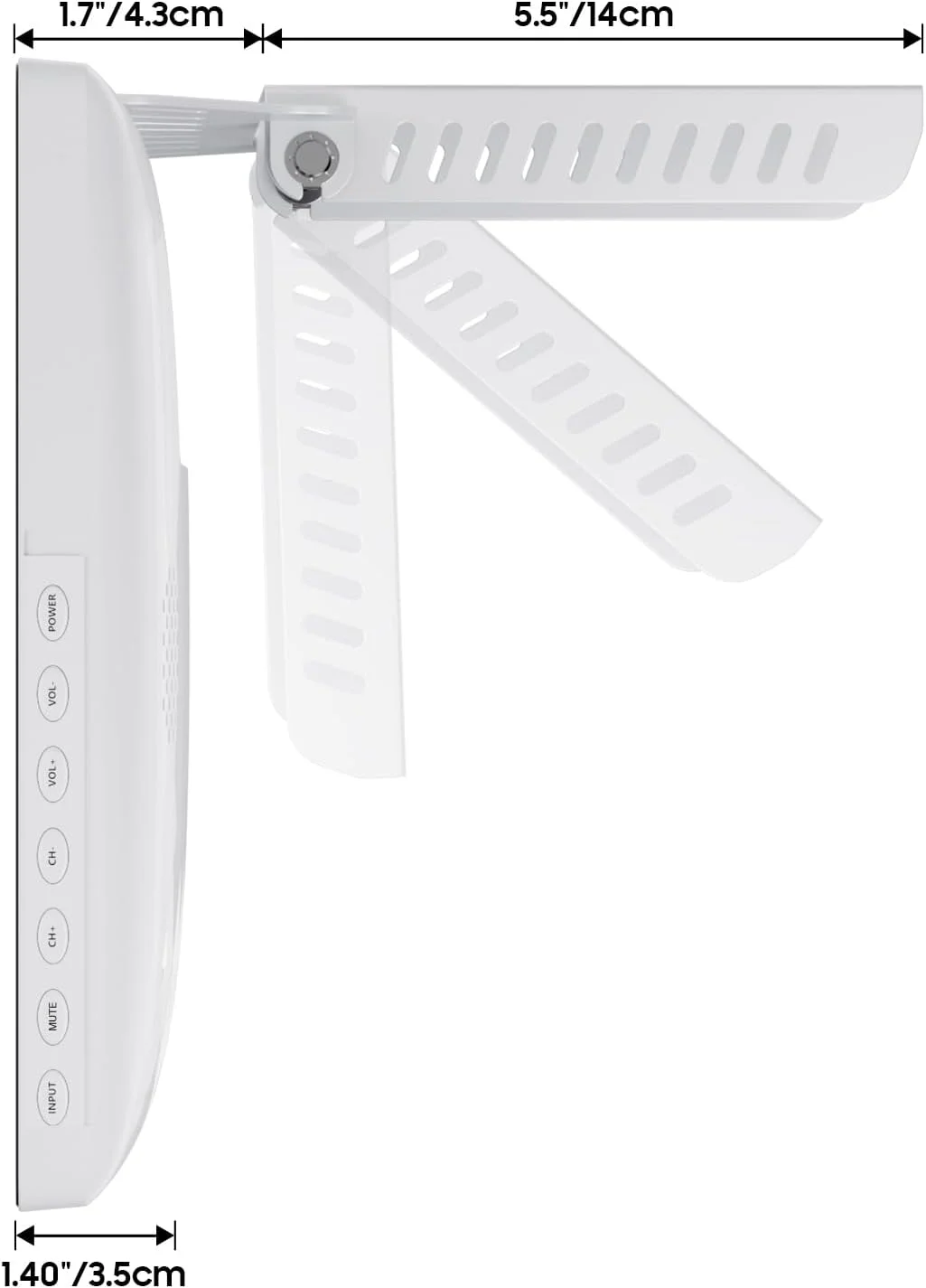 تلویزیون هوشمند زیر کابینتی 15.6 اینچی SYLVOX، تلویزیون کوچک 1080P FHD تاشو و چرخشی، دارای قابلیت Screen Mirroring، دستیار صوتی و بلندگوهای دوگانه، تلویزیون تاشو برای آشپزخانه و کمپر