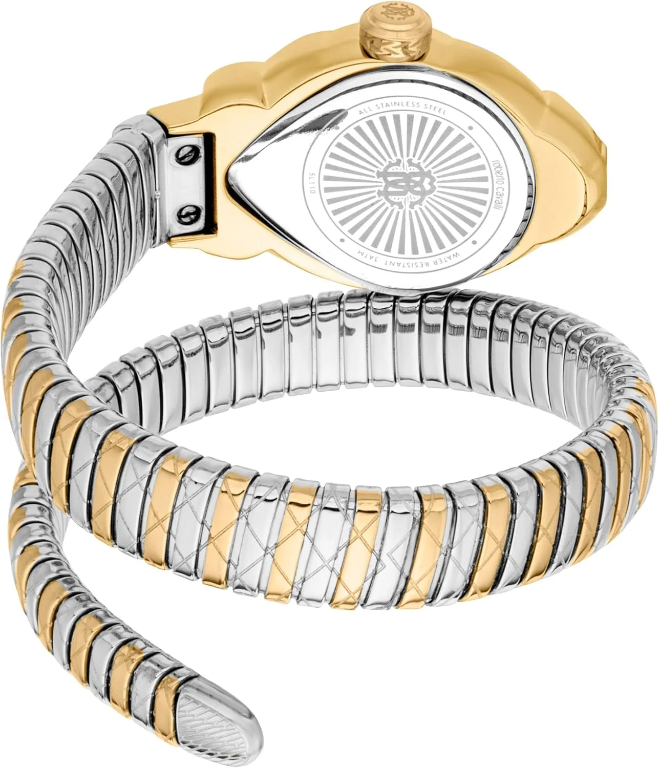 ساعت مچی آنالوگ زنانه روبرتو کاوالی مدل RC5L110M0065 با قاب بیضی شکل، قطر قاب 25 میلی متر، طلایی/نقره ای ساعت مچی آنالوگ زنانه روبرتو کاوالی مدل RC5L110M0065 با قاب بیضی شکل، قطر قاب 25 میلی متر، طلایی/نقره ای