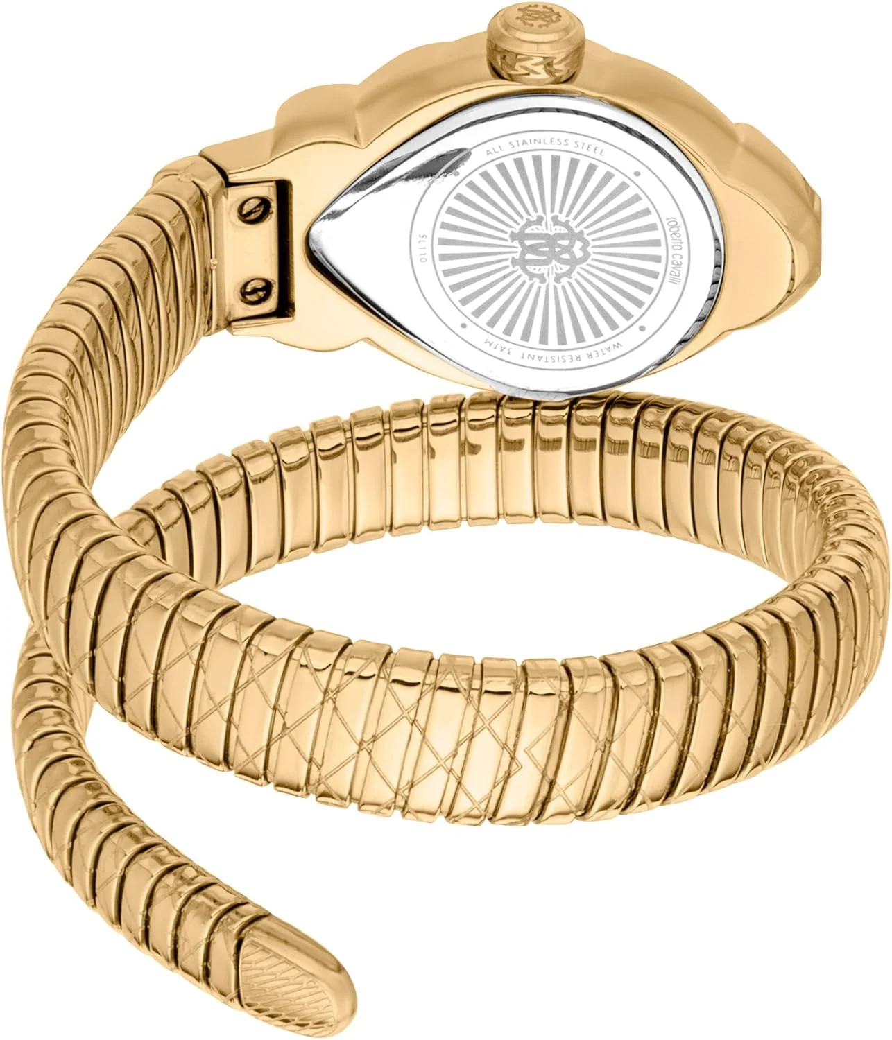 ساعت مچی آنالوگ زنانه روبرتو کاوالی مدل RC5L110M0045 با قاب بیضی شکل، قطر قاب 25 میلی متر، طلایی ساعت مچی آنالوگ زنانه روبرتو کاوالی مدل RC5L110M0045 با قاب بیضی شکل، قطر قاب 25 میلی متر، طلایی