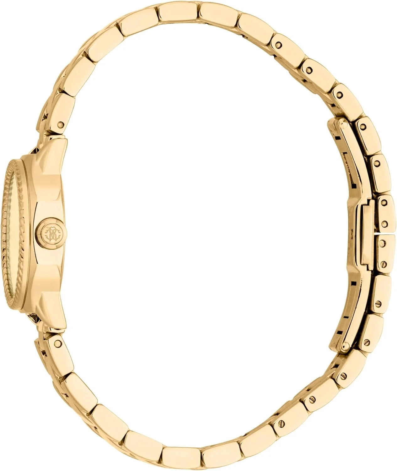 ساعت مچی آنالوگ زنانه روبرتو کاوالی با صفحه گرد، قطر قاب 24 میلی متر، طلایی/طلایی