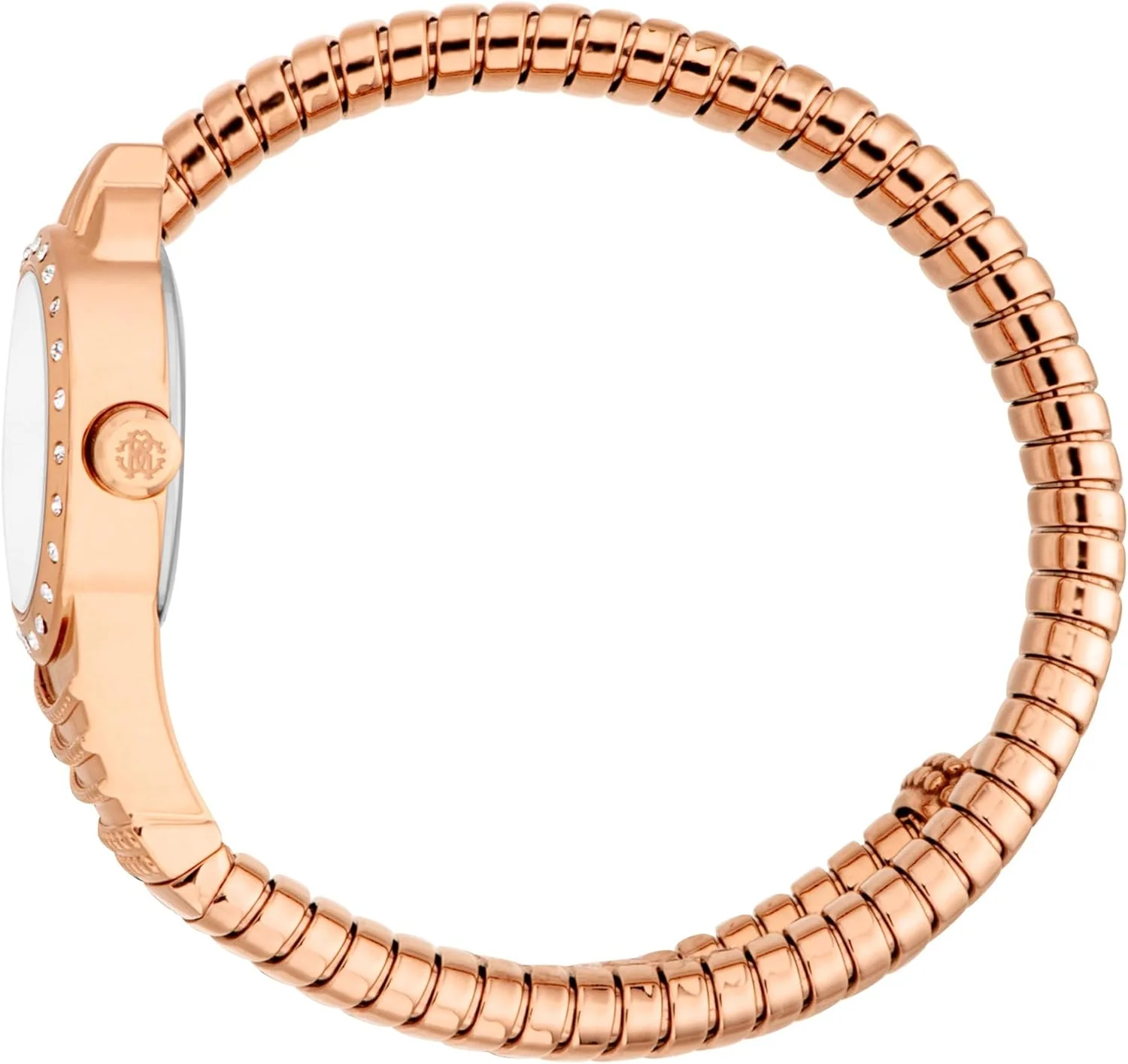 ساعت مچی آنالوگ زنانه روبرتو کاوالی مدل RC5L114M0055 با صفحه گرد، قطر قاب 22 میلی متر، طلایی مایل به قرمز/رزگلد