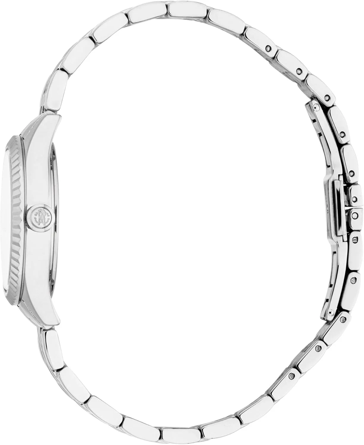 ساعت مچی آنالوگ زنانه روبرتو کاوالی با صفحه گرد، قطر قاب 28 میلی متر، نقره ای خاکستری/نقره ای خاکستری