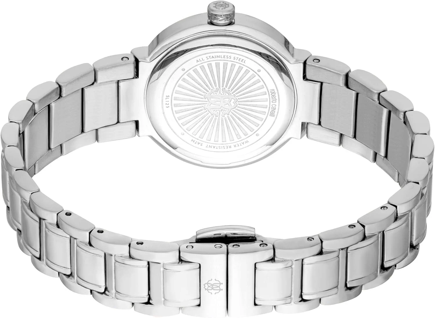 ساعت مچی آنالوگ زنانه روبرتو کاوالی با صفحه گرد، قطر قاب 28 میلی متر، فیروزه ای/نقره ای