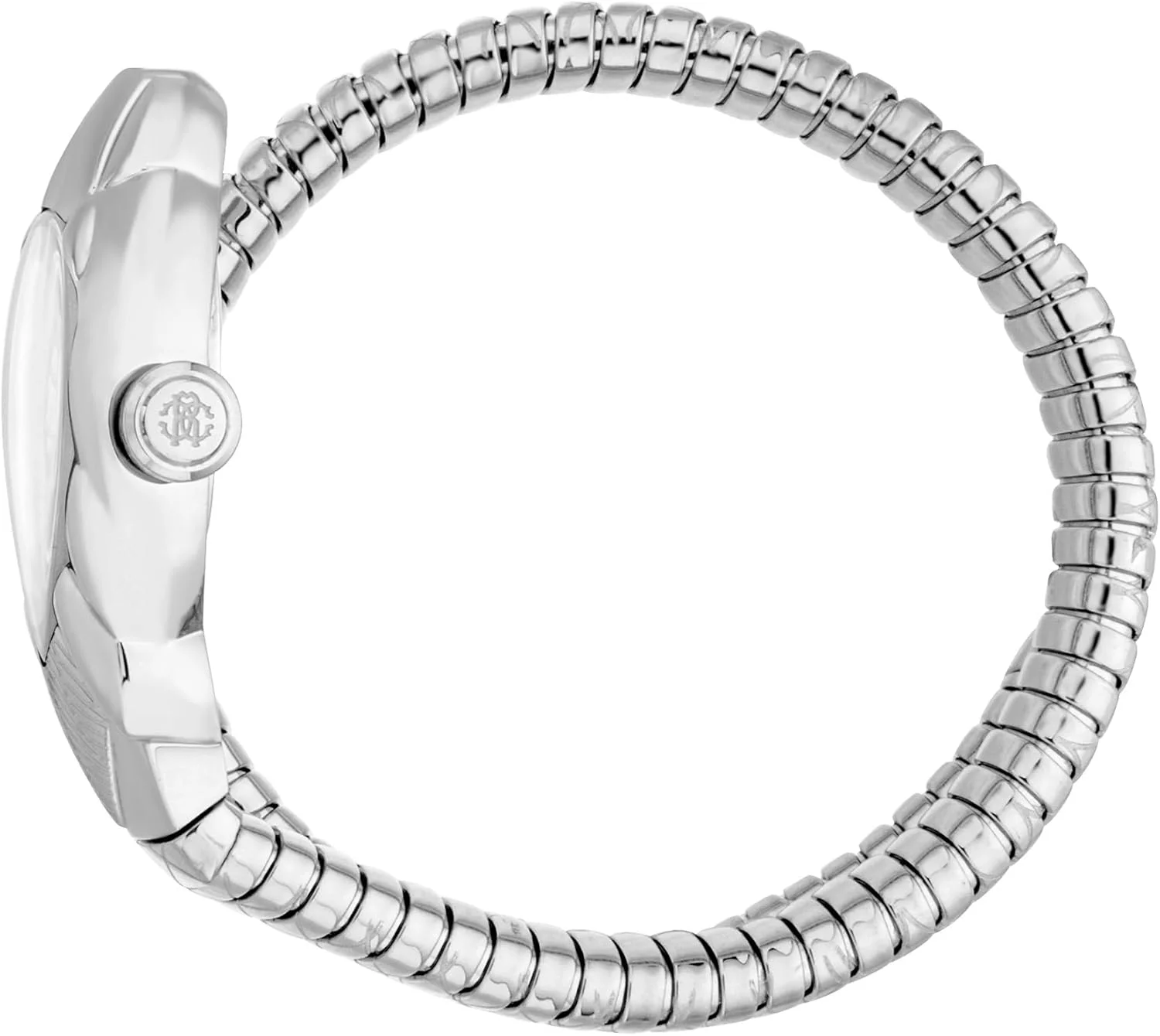 ساعت مچی آنالوگ زنانه روبرتو کاوالی مدل RC5L110M0015 با قاب بیضی شکل، قطر قاب 25 میلی متر، نقره ای خاکستری/نقره ای