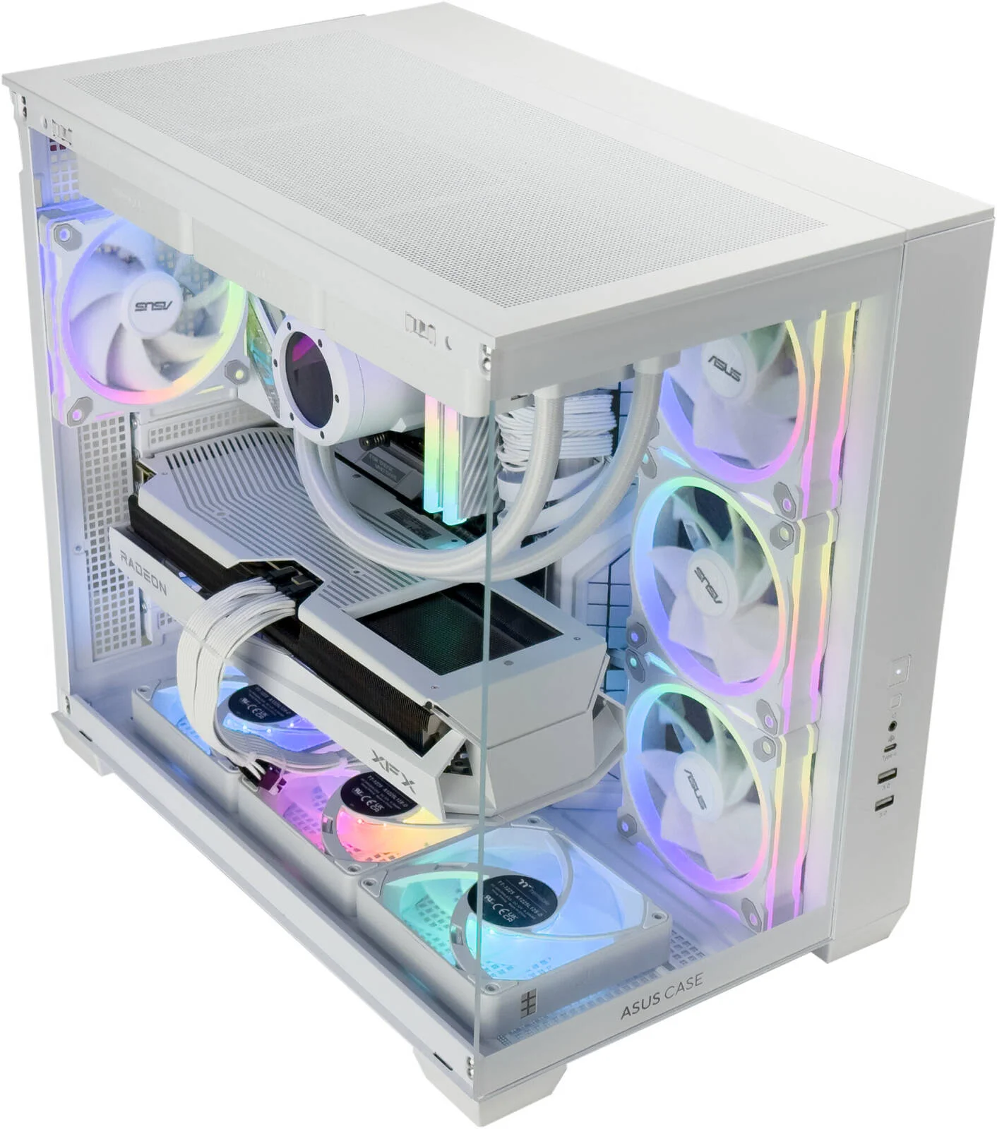 کامپیوتر گیمینگ فراست‌ویو - پردازنده اینتل Core i7-14700KF با 20 هسته و 28 رشته، کارت گرافیک AMD Radeon RX 9070 XT با 16 گیگابایت حافظه، 32 گیگابایت رم DDR5 با فرکانس 6000 مگاهرتز، 1 ترابایت SSD نسل 4، منبع تغذیه 850 وات 80 PLUS، خنک‌کننده مایع 360 میلی‌متری، وای‌فای + بلوتوث