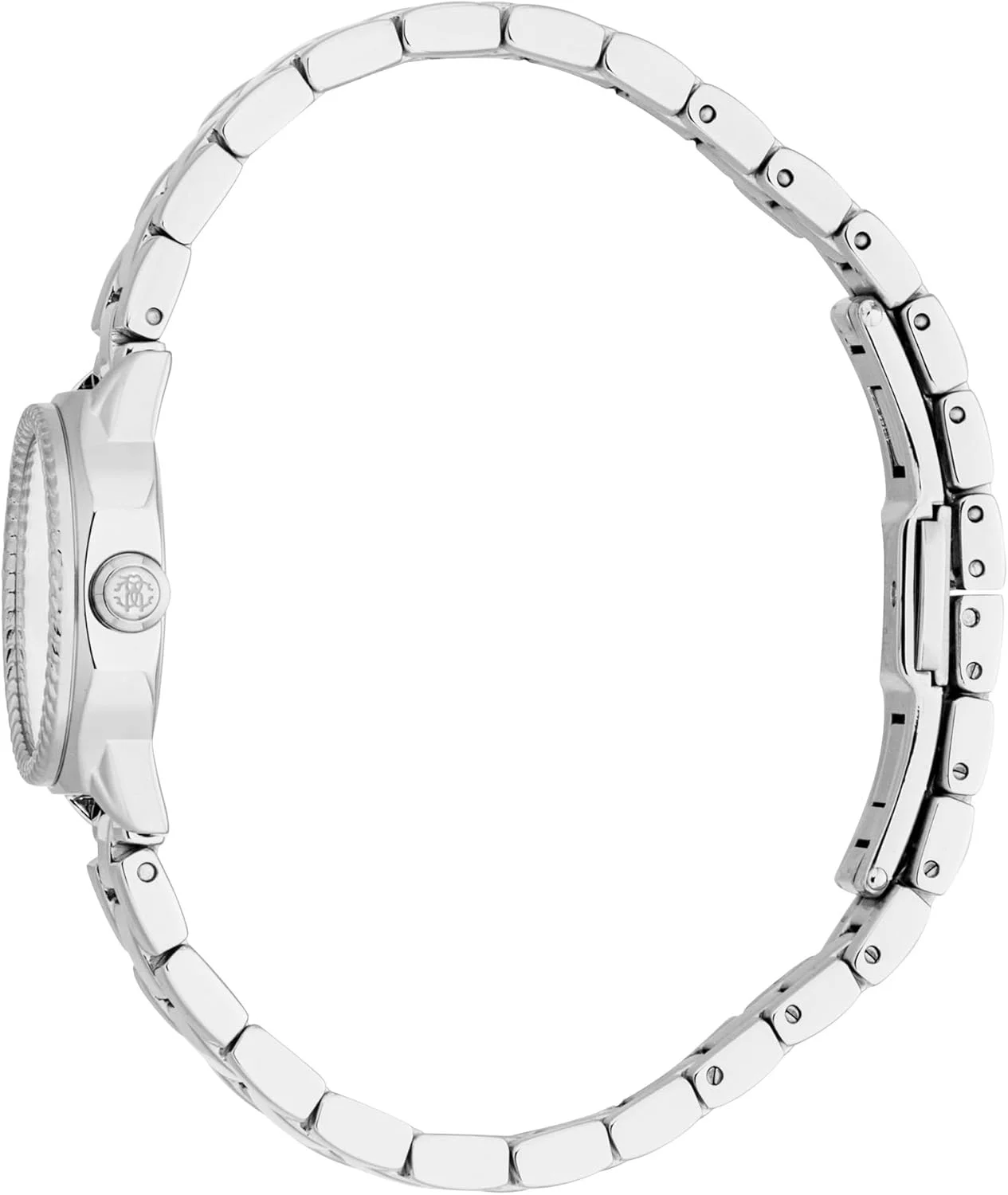 ساعت مچی آنالوگ زنانه روبرتو کاوالی با صفحه گرد، قطر قاب 24 میلی متر، نقره ای خاکستری/نقره ای خاکستری