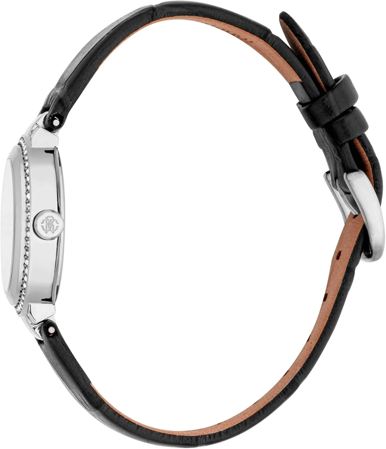 ساعت مچی آنالوگ زنانه روبرتو کاوالی با صفحه گرد، قطر قاب 28 میلی متر، نقره ای خاکستری/مشکی ساعت مچی آنالوگ زنانه روبرتو کاوالی با صفحه گرد، قطر قاب 28 میلی متر، نقره ای خاکستری/مشکی