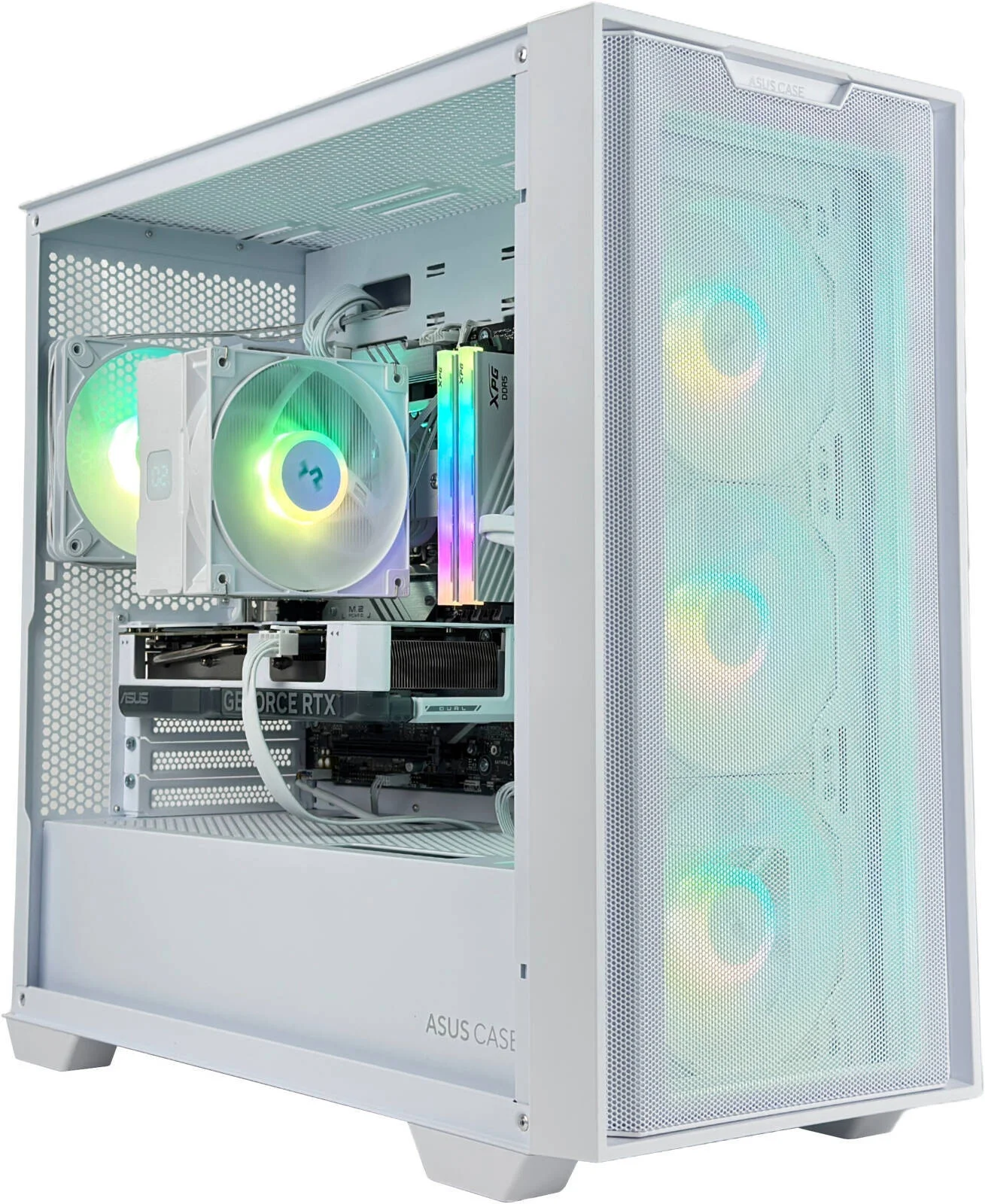 کامپیوتر گیمینگ GlideX - پردازنده Intel Core i5-14400F با 10 هسته و 16 رشته، کارت گرافیک NVIDIA RTX 5070 با 12 گیگابایت حافظه، 16 گیگابایت رم DDR5 با فرکانس 5600 مگاهرتز، 1 ترابایت SSD Gen 4، منبع تغذیه 750W 80 PLUS، خنک کننده برج دیجیتال، Wi-Fi + BT