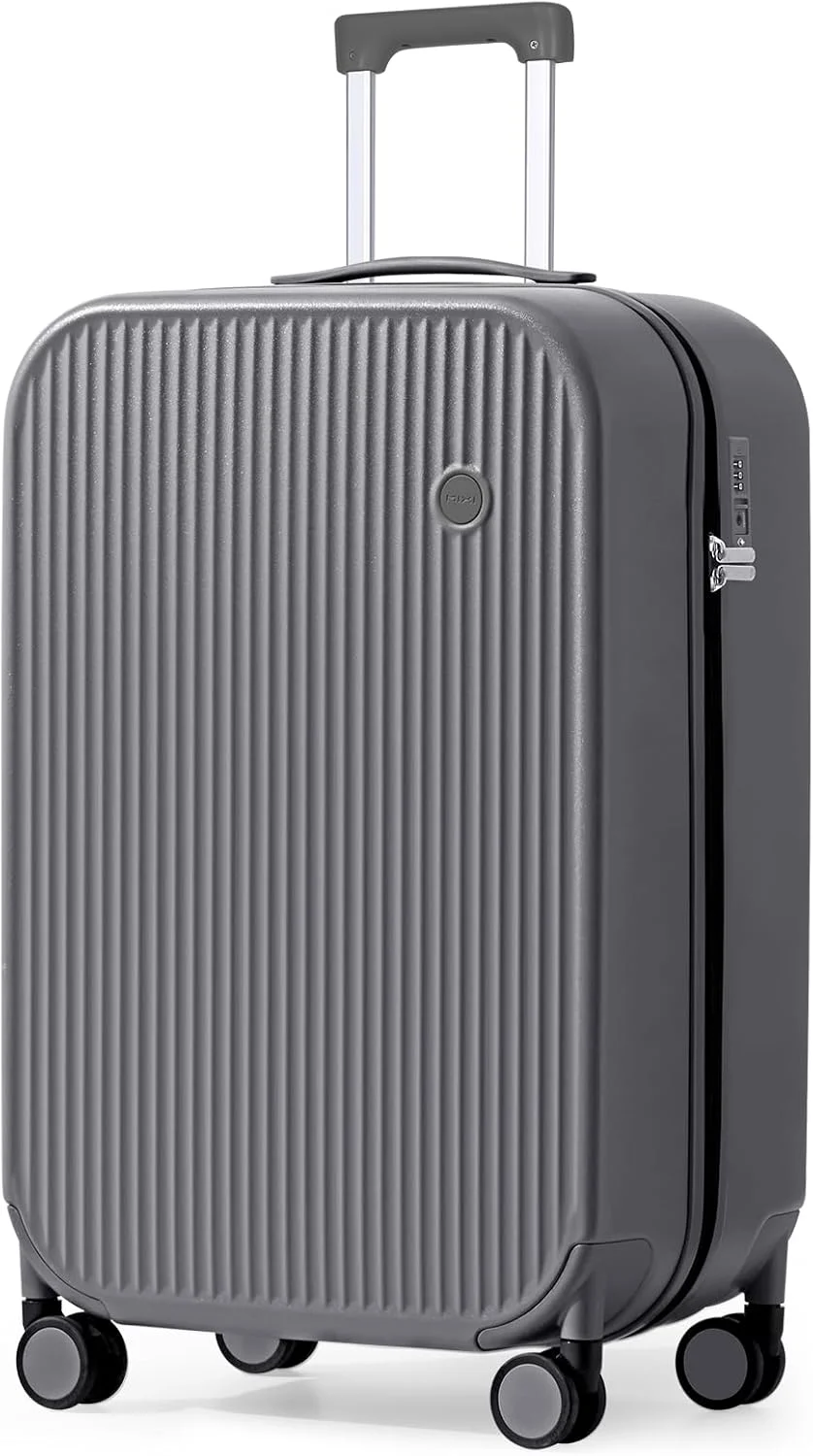 چمدان مسافرتی Mixi با چرخ‌های اسپینر، بدنه سخت، سبک و چرخ‌دار، جنس PC با روکش برای سفرهای کاری