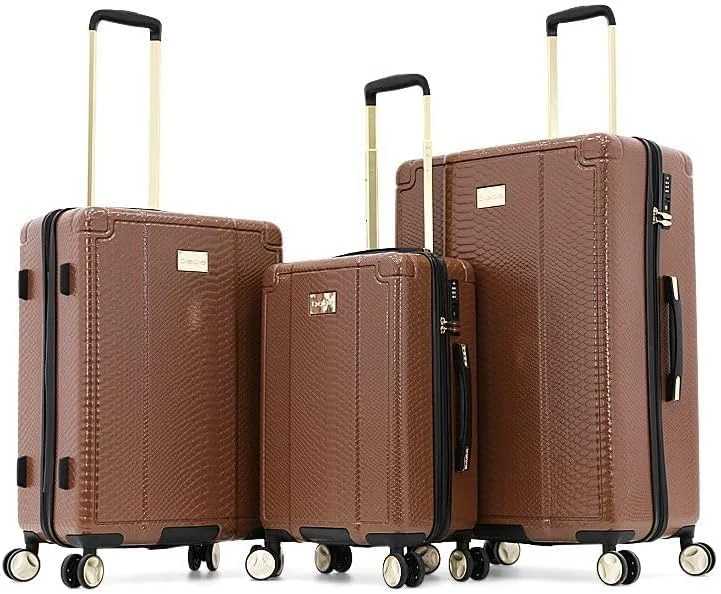 چمدان چرخشی سبک وزن BEBE Marta با قفل TSA (قهوه ای، 28 اینچ)