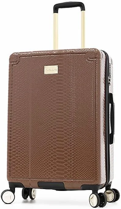 چمدان چرخشی سبک وزن BEBE Marta با قفل TSA (قهوه ای، سایز 24 اینچ)