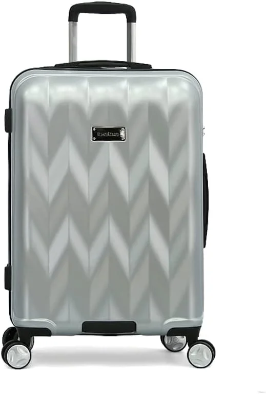 چمدان Bebe Ellise با چرخ های اسپینر سبک و قفل TSA (نقره ای، سایز 24 اینچ)