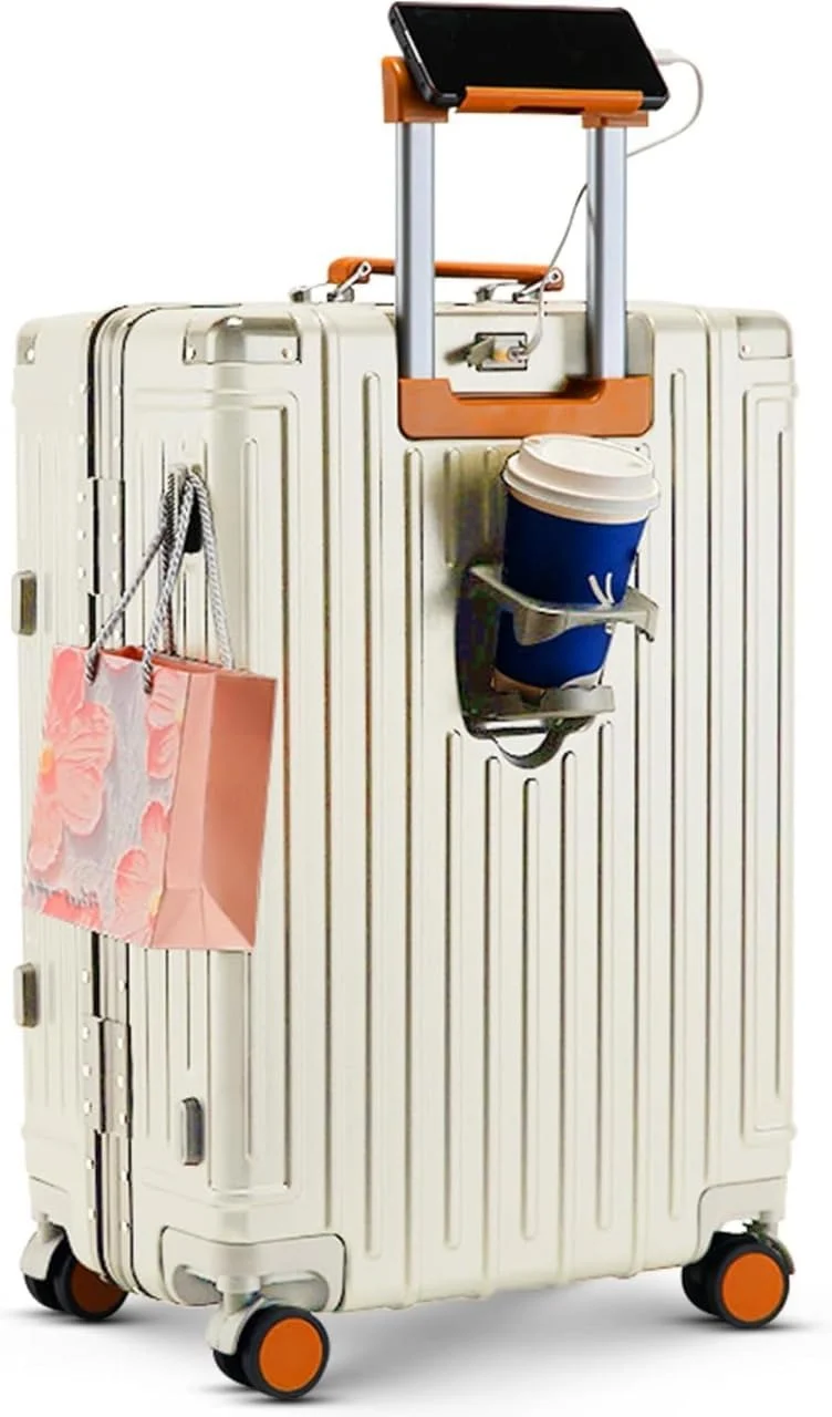 کیف چمدان کابین، چمدان سخت، طراحی فوق سبک، چرخ های اسپینر 20 اینچی چرخ دار برای سفر، کار، تعطیلات و سفرهای آخر هفته