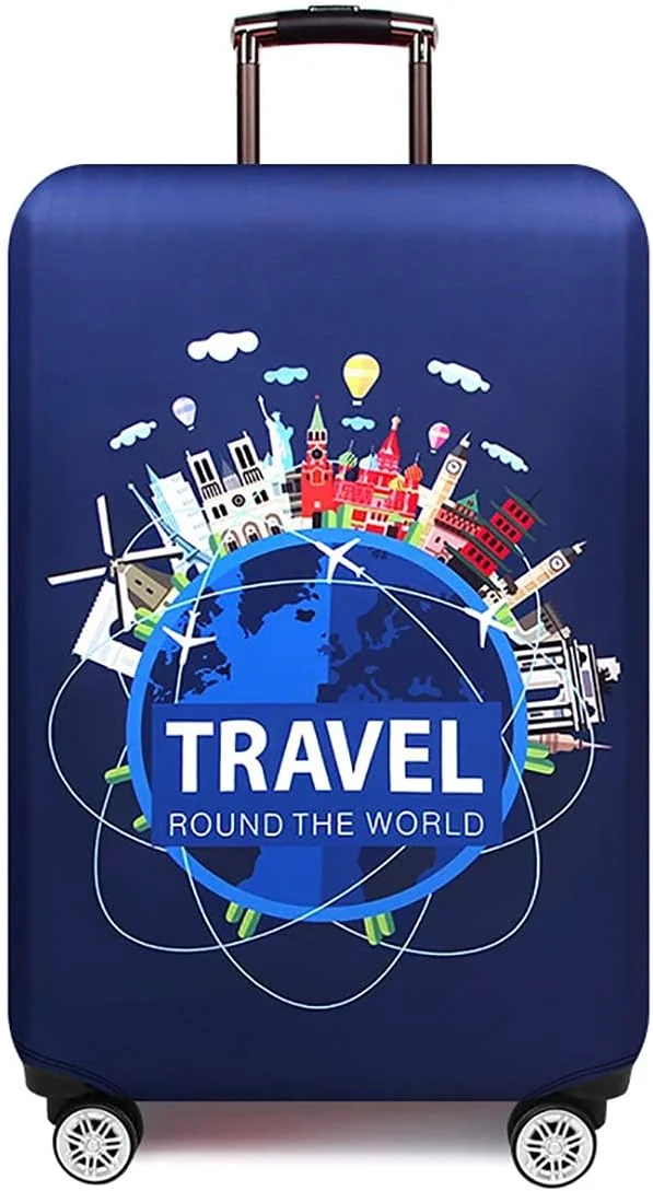 کاور چمدان مسافرتی ضخیم اسپندکس KASTWAVE - سایز بزرگ، مناسب چمدان 25 تا 28 اینچ