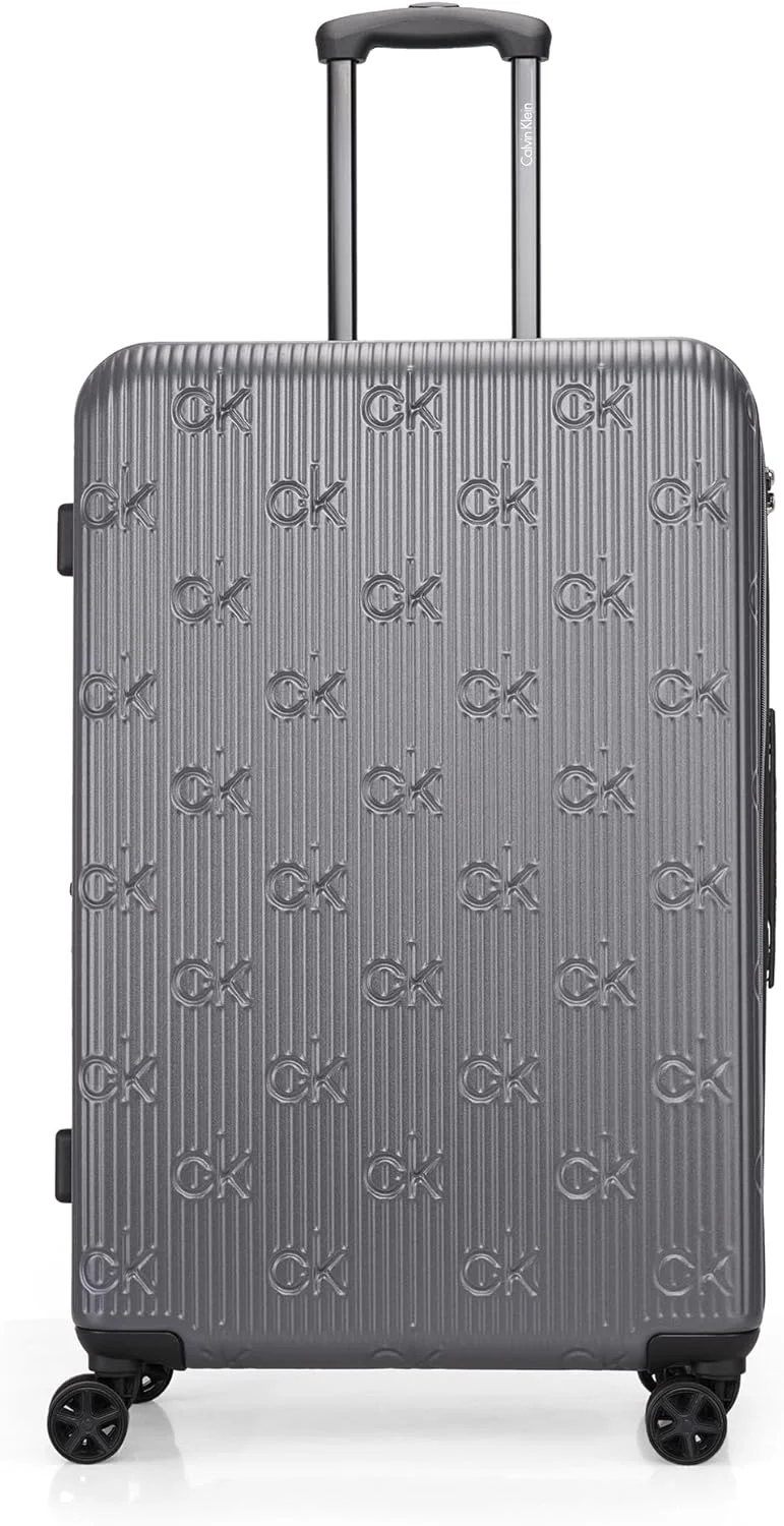 چمدان چرخ دار سخت پوسته اینسیگنیا 2.0، ABS فوق سبک، 4 چرخ دوبل با قفل TSA (خاکستری زغالی، بزرگ)