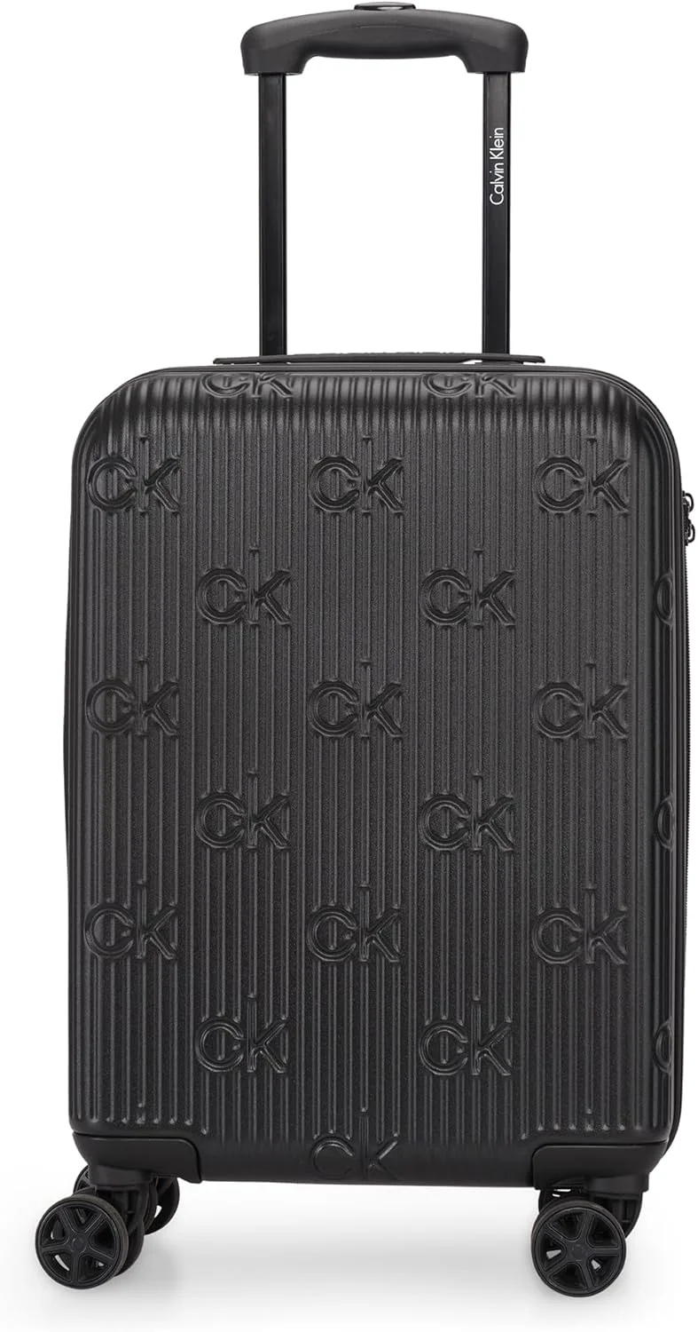 چمدان چرخ دار سخت پوسته اینسیگنیا 2.0، ABS فوق سبک، 4 چرخ دوبل با قفل TSA (مشکی، کوچک)