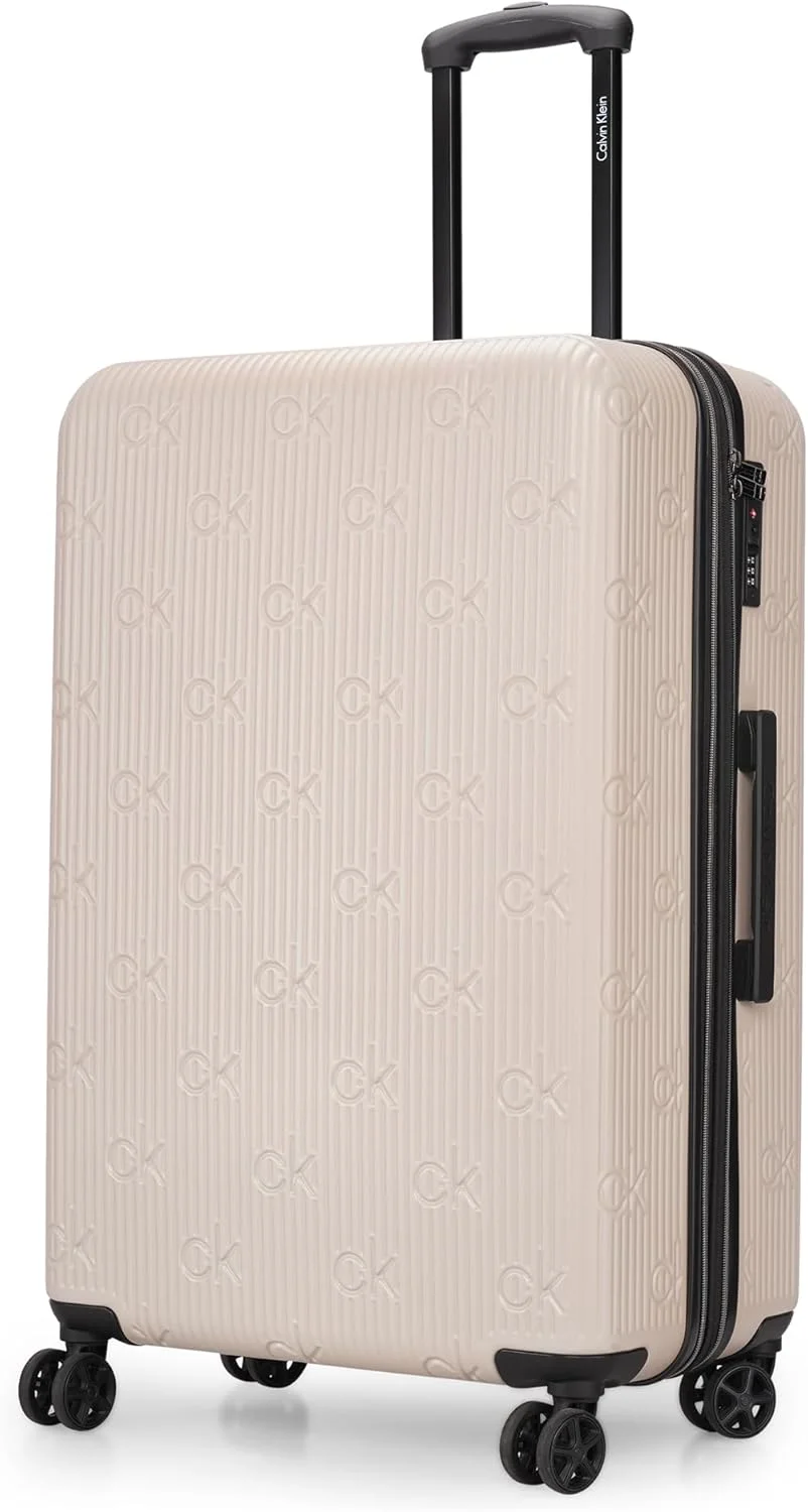 چمدان چرخ دار سخت پوسته اینسیگنیا 2.0، ABS فوق العاده سبک، 4 چرخ دوبل با قفل TSA (سنگی، بزرگ)