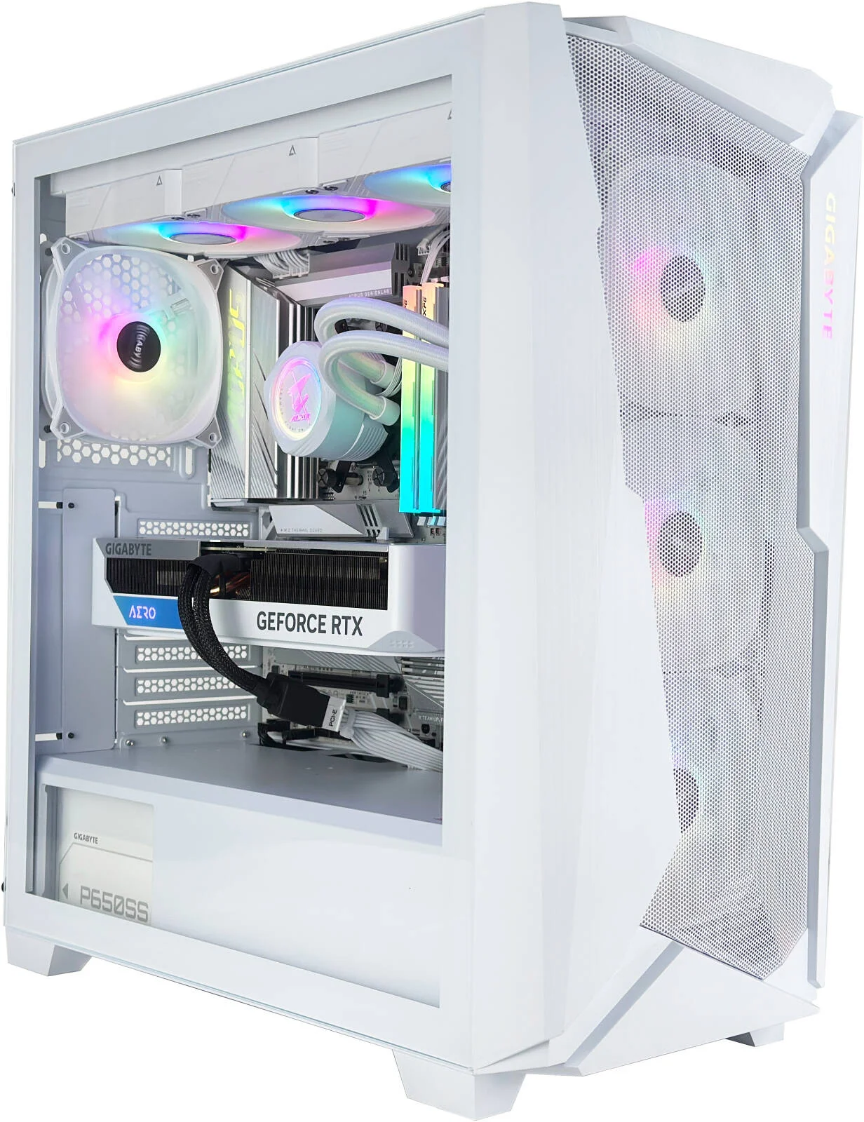 کامپیوتر گیمینگ ICE Z - پردازنده AMD Ryzen 7 9800X3D با 8 هسته و 16 رشته، کارت گرافیک NVIDIA RTX 5070 با 12 گیگابایت حافظه، 32 گیگابایت رم DDR5 با فرکانس 6000 مگاهرتز، 1 ترابایت SSD Gen 4، منبع تغذیه 850W 80 PLUS، خنک کننده مایع 360 میلی متری