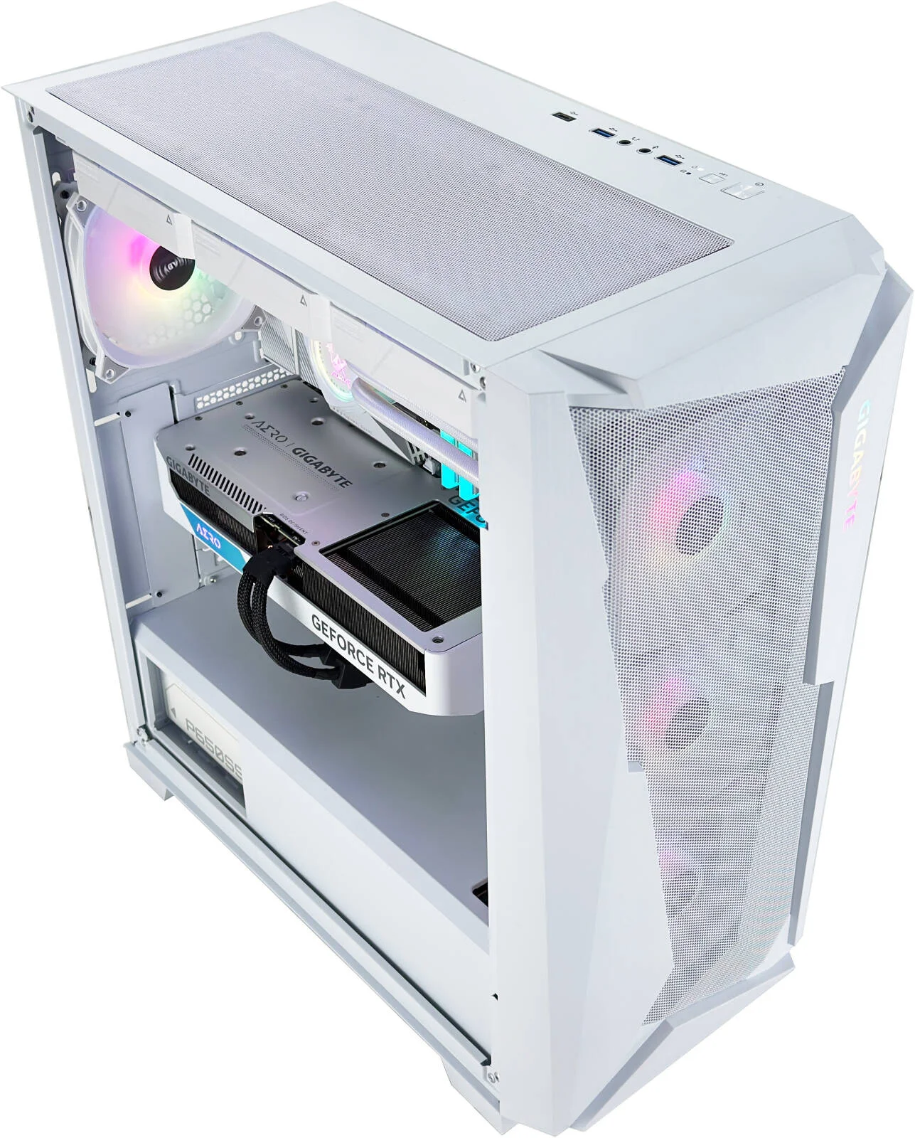 کامپیوتر گیمینگ ICE Z - پردازنده AMD Ryzen 7 9800X3D با 8 هسته و 16 رشته، کارت گرافیک NVIDIA RTX 5070 با 12 گیگابایت حافظه، 32 گیگابایت رم DDR5 با فرکانس 6000 مگاهرتز، 1 ترابایت SSD Gen 4، منبع تغذیه 850W 80 PLUS، خنک کننده مایع 360 میلی متری