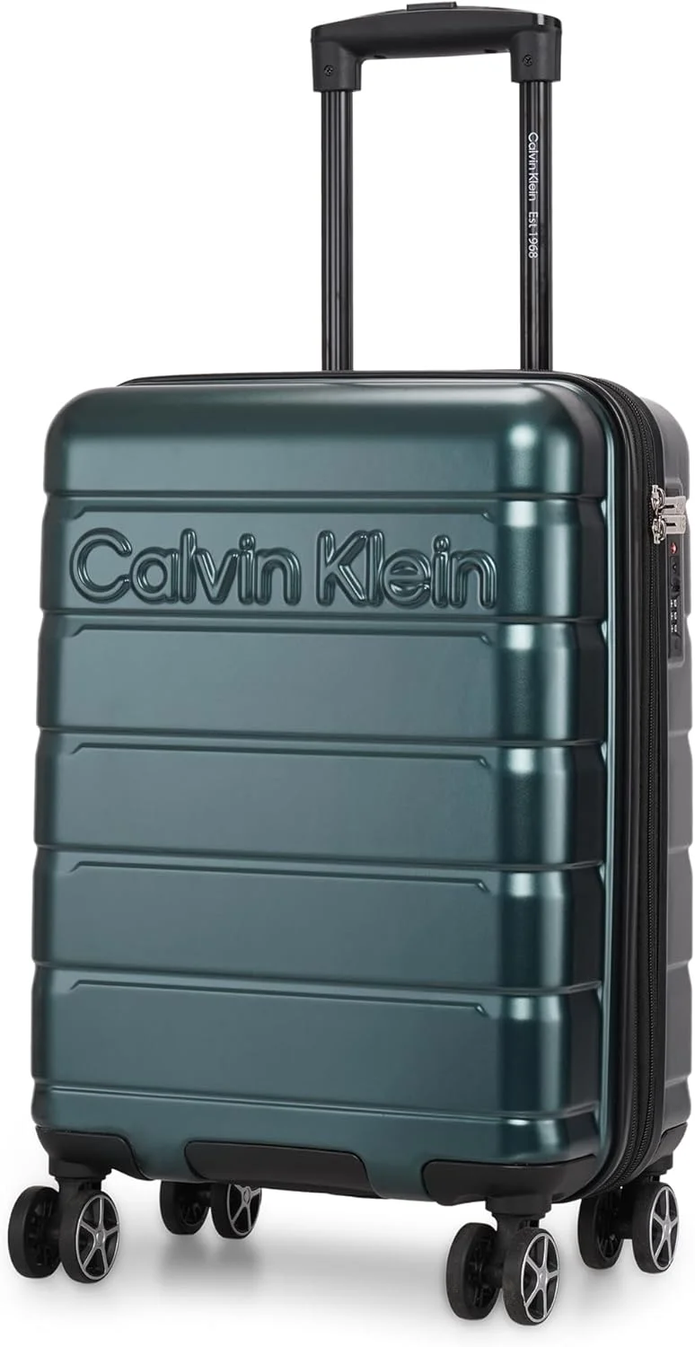چمدان چرخ‌دار سخت Ridge Line، ABS فوق‌العاده سبک، 4 چرخ دوبل با قفل TSA (سبز مریم‌گلی، کوچک)