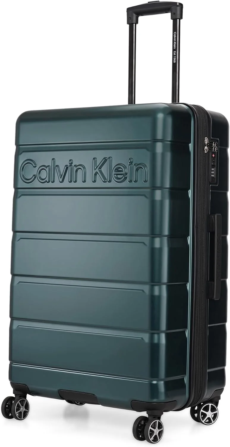 چمدان چرخدار سخت Ridge Line، ABS فوق سبک، 4 چرخ دوبل با قفل TSA (سبز مریم گلی، بزرگ)
