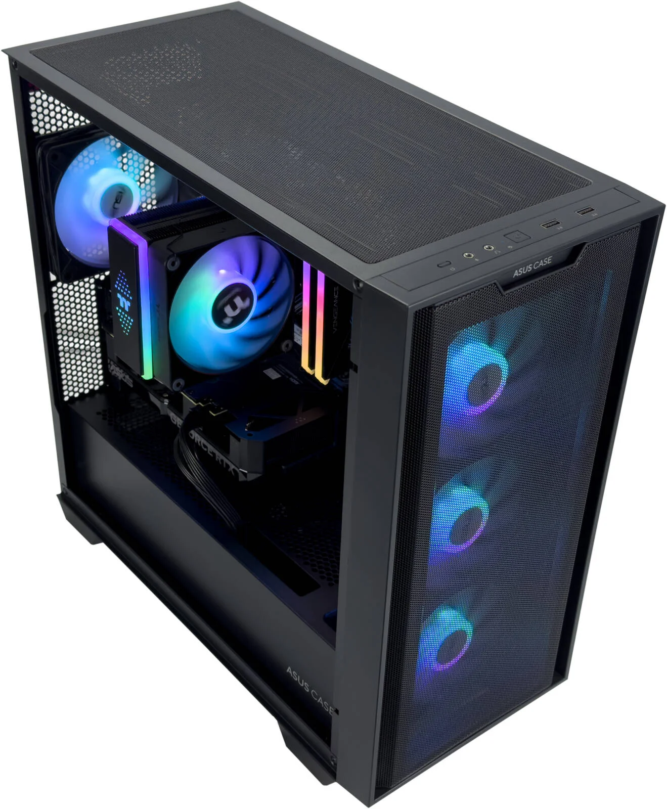 کامپیوتر گیمینگ Infinity X - پردازنده Intel Core i5-14400F با 10 هسته و 16 رشته، کارت گرافیک NVIDIA RTX 5060 Ti با 16 گیگابایت حافظه، 16 گیگابایت رم DDR5 با فرکانس 5600 مگاهرتز، 1 ترابایت SSD Gen 4، منبع تغذیه 650W 80 PLUS، خنک کننده پردازنده Tower، Wi-Fi + BT