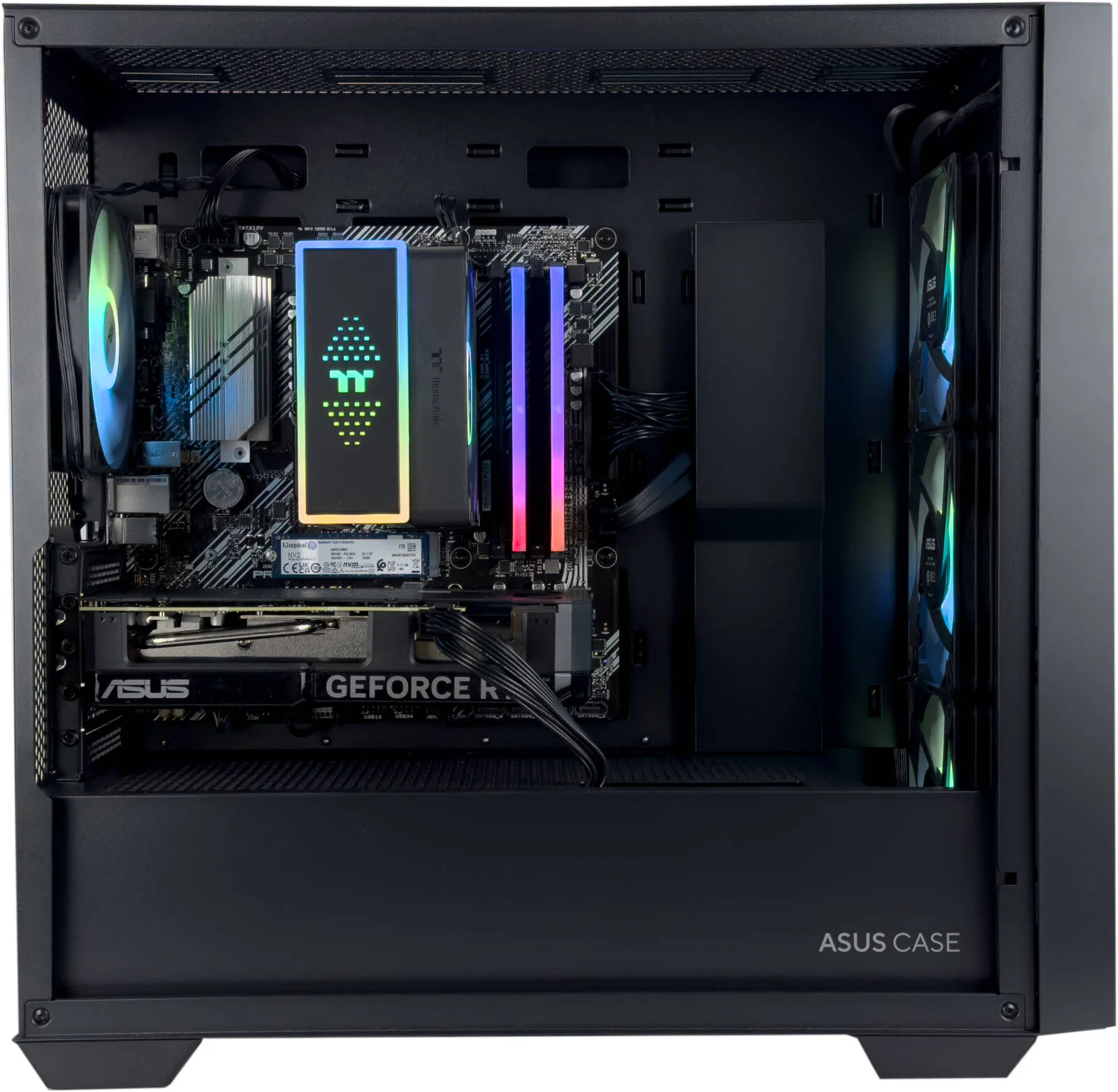 کامپیوتر گیمینگ Infinity X - پردازنده Intel Core i5-14400F با 10 هسته و 16 رشته، کارت گرافیک NVIDIA RTX 5060 Ti با 16 گیگابایت حافظه، 16 گیگابایت رم DDR5 با فرکانس 5600 مگاهرتز، 1 ترابایت SSD Gen 4، منبع تغذیه 650W 80 PLUS، خنک کننده پردازنده Tower، Wi-Fi + BT