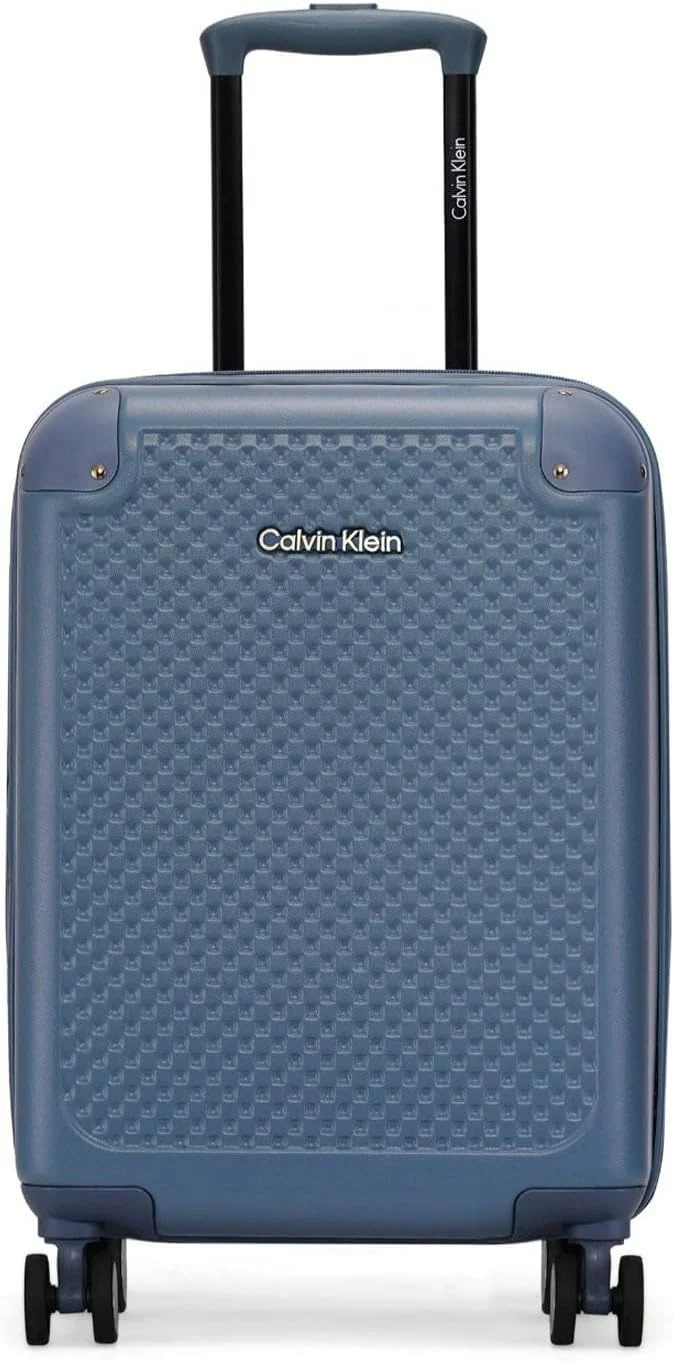 چمدان چرخ دار سخت CALVIN KLEIN V2 CHECK IN، ABS فوق العاده سبک، 4 چرخ دوبل با قفل TSA (FLINTSTONE، سایز 20 اینچ)