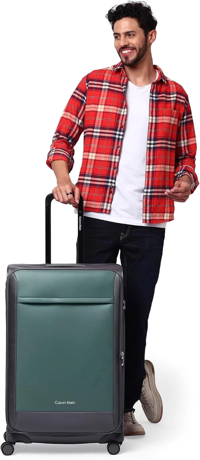 چمدان چرخدار سخت بدنه Escape، فوق سبک ABS، 4 چرخ دوبل با قفل TSA (ذغالی، بزرگ)