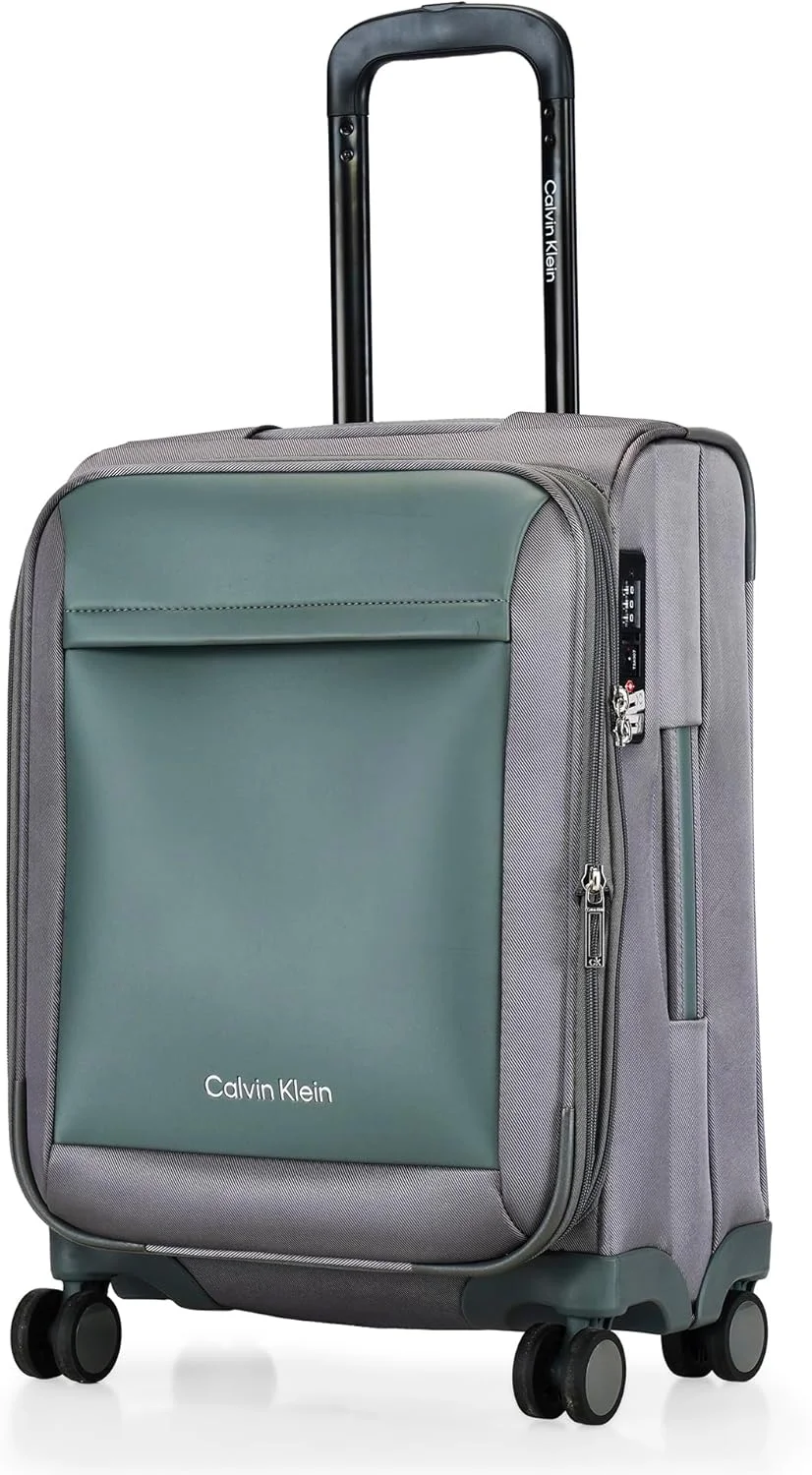 چمدان چرخ‌دار سخت بدنه Escape، فوق‌العاده سبک ABS، 4 چرخ دوبل با قفل TSA (ذغالی، کوچک)