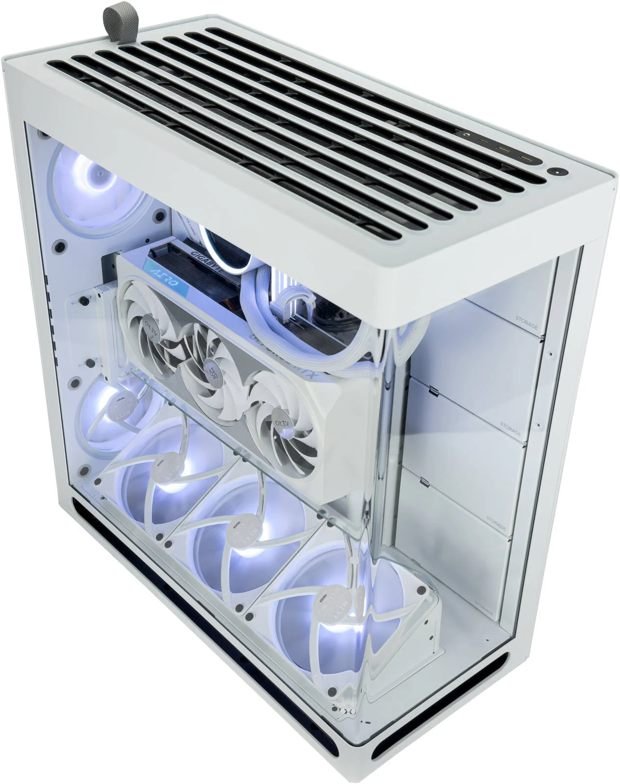 کامپیوتر گیمینگ Lunar Light - پردازنده Intel Core Ultra 7 265K با 20 هسته و 20 رشته، کارت گرافیک NVIDIA RTX 5080 با 16 گیگابایت حافظه، 32 گیگابایت رم DDR5 با فرکانس 6000 مگاهرتز، 1 ترابایت SSD Gen 5، منبع تغذیه 850 وات، خنک کننده مایع 360، Wi-Fi + BT کامپیوتر گیمینگ Lunar Light - پردازنده Intel Core Ultra 7 265K با 20 هسته و 20 رشته، کارت گرافیک NVIDIA RTX 5080 با 16 گیگابایت حافظه، 32 گیگابایت رم DDR5 با فرکانس 6000 مگاهرتز، 1 ترابایت SSD Gen 5، منبع تغذیه 850 وات، خنک کننده مایع 360، Wi-Fi + BT