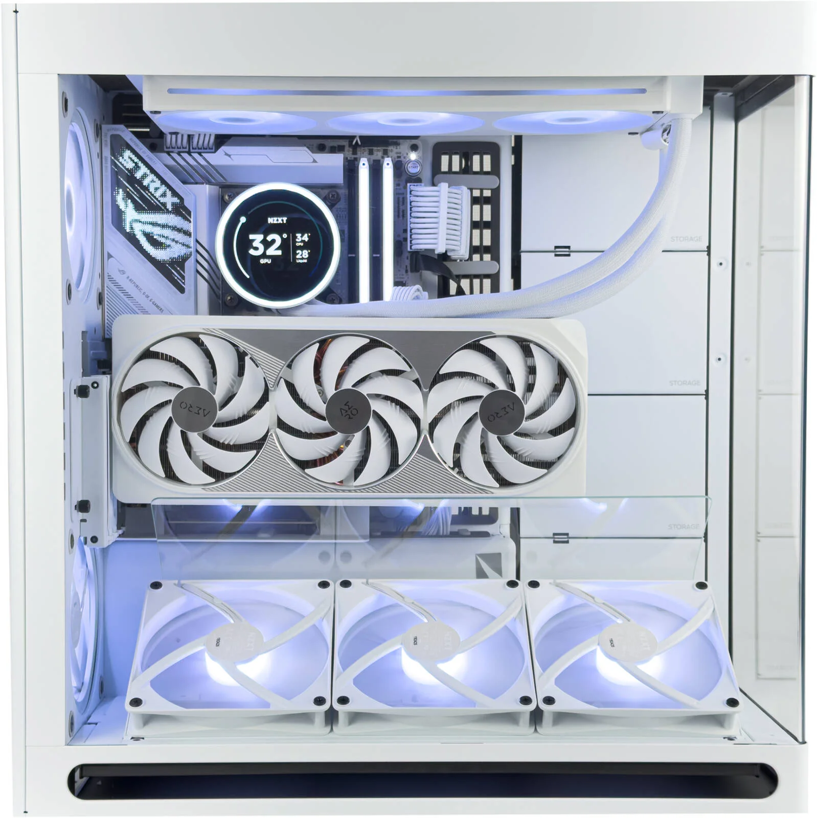 کامپیوتر گیمینگ Lunar Light - پردازنده Intel Core Ultra 7 265K با 20 هسته و 20 رشته، کارت گرافیک NVIDIA RTX 5080 با 16 گیگابایت حافظه، 32 گیگابایت رم DDR5 با فرکانس 6000 مگاهرتز، 1 ترابایت SSD Gen 5، منبع تغذیه 850 وات، خنک کننده مایع 360، Wi-Fi + BT کامپیوتر گیمینگ Lunar Light - پردازنده Intel Core Ultra 7 265K با 20 هسته و 20 رشته، کارت گرافیک NVIDIA RTX 5080 با 16 گیگابایت حافظه، 32 گیگابایت رم DDR5 با فرکانس 6000 مگاهرتز، 1 ترابایت SSD Gen 5، منبع تغذیه 850 وات، خنک کننده مایع 360، Wi-Fi + BT