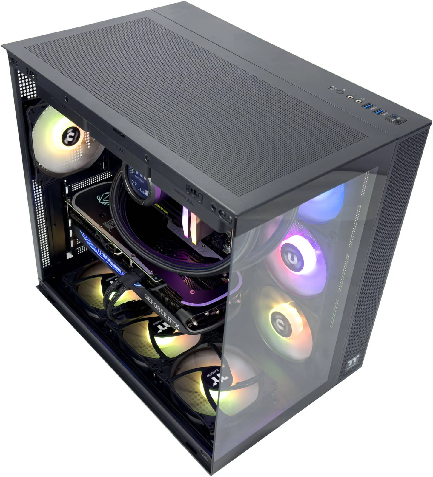 کامپیوتر گیمینگ LunarX - پردازنده AMD Ryzen 9 9900X با 12 هسته و 24 رشته، کارت گرافیک NVIDIA RTX 5070 Ti با 16 گیگابایت حافظه، 32 گیگابایت رم DDR5 با فرکانس 6000 مگاهرتز، 1 ترابایت حافظه SSD Gen 4، منبع تغذیه 850 وات Gold، خنک کننده مایع 360 میلی متری، Wi-Fi + BT کامپیوتر گیمینگ LunarX - پردازنده AMD Ryzen 9 9900X با 12 هسته و 24 رشته، کارت گرافیک NVIDIA RTX 5070 Ti با 16 گیگابایت حافظه، 32 گیگابایت رم DDR5 با فرکانس 6000 مگاهرتز، 1 ترابایت حافظه SSD Gen 4، منبع تغذیه 850 وات Gold، خنک کننده مایع 360 میلی متری، Wi-Fi + BT