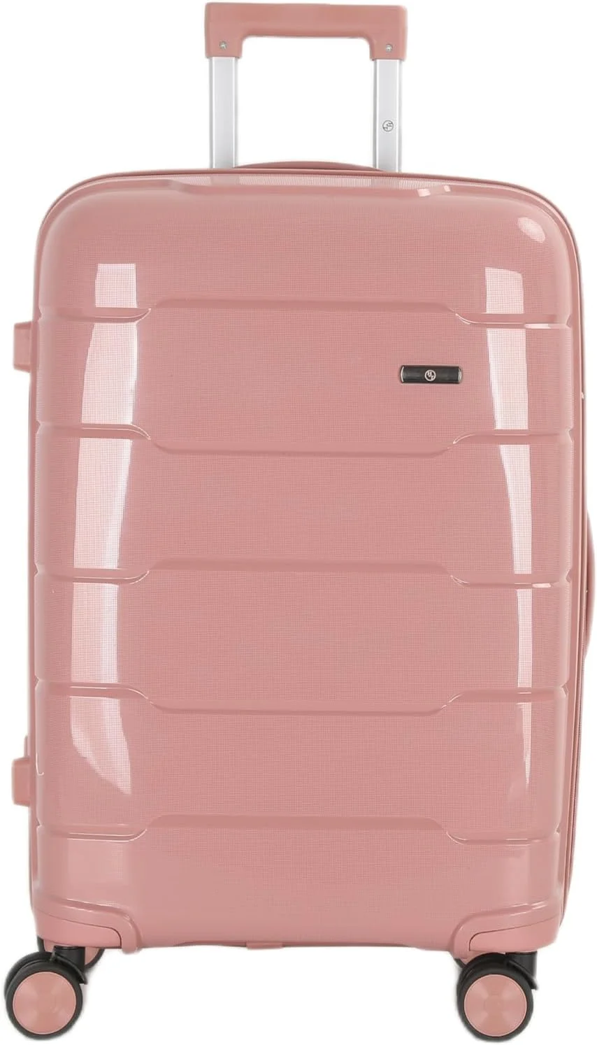 ست چمدان 4 تکه H.T – چمدان‌های بادوام با بدنه سخت، چرخ‌های اسپینر، دسته تلسکوپی و زیپ‌های ضد سرقت (13/20/24/28 اینچ، 13.5/49/80/116 لیتر، ست مسافرتی سبک وزن، رزگلد)