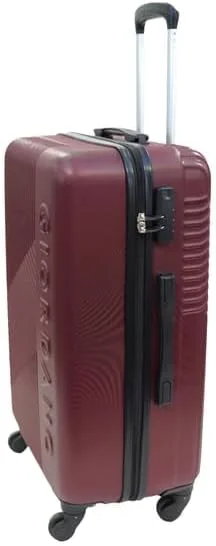 چمدان متوسط چرخدار جیوردانو سری لوگو، بدنه سخت ABS سبک و بادوام، دارای 4 چرخ و قفل 3 رقمی