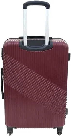 چمدان متوسط چرخدار جیوردانو سری لوگو، بدنه سخت ABS سبک و بادوام، دارای 4 چرخ و قفل 3 رقمی