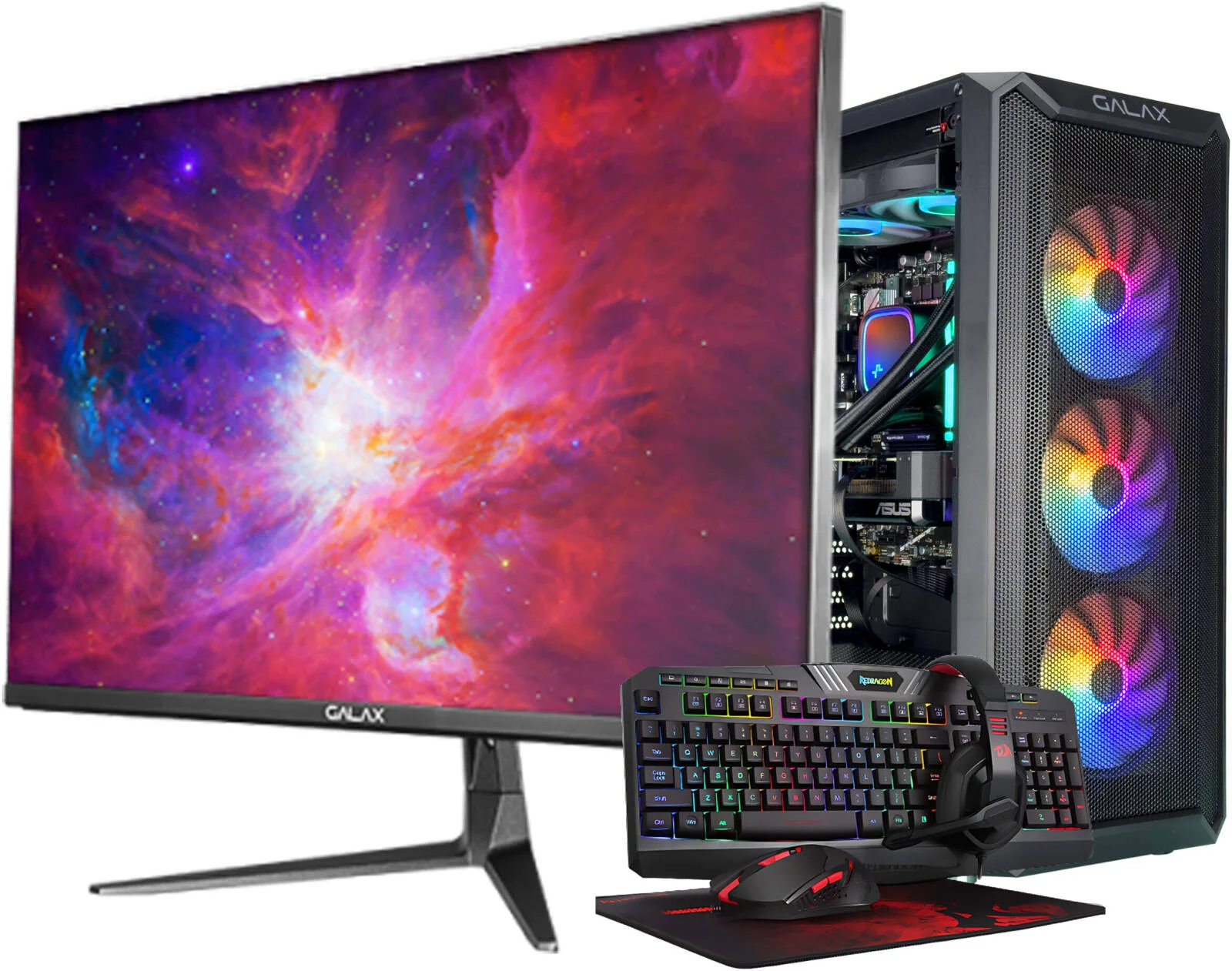 کامپیوتر گیمینگ MidZone - پردازنده Intel Core i7-14700KF 20C 28T، کارت گرافیک NVIDIA RTX 5060 Ti 8GB، رم 32GB DDR5 6000MHz، حافظه SSD 1TB Gen 4، منبع تغذیه 650W 80 PLUS، خنک کننده مایع 240mm، Wi-Fi + BT، مانیتور 27 اینچ QHD + کامبو گیمینگ 4 در 1 کامپیوتر گیمینگ MidZone - پردازنده Intel Core i7-14700KF 20C 28T، کارت گرافیک NVIDIA RTX 5060 Ti 8GB، رم 32GB DDR5 6000MHz، حافظه SSD 1TB Gen 4، منبع تغذیه 650W 80 PLUS، خنک کننده مایع 240mm، Wi-Fi + BT، مانیتور 27 اینچ QHD + کامبو گیمینگ 4 در 1