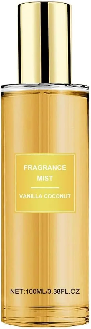 اسپری بدن وانیل نارگیل، مه عطر نارگیل، مه بدن پوست وانیل، اسپری بدن زنانه، مه عطر مو و بدن وانیل
