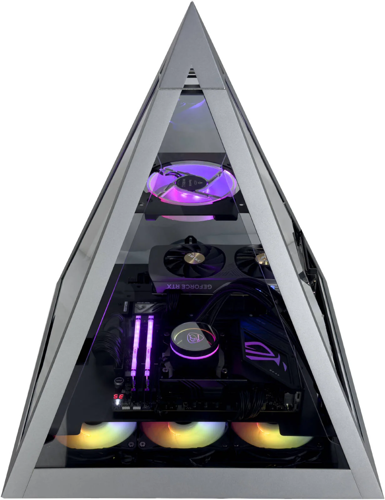 کامپیوتر گیمینگ اوبلیسک X - پردازنده AMD Ryzen 7 7800X3D با 8 هسته و 16 رشته، NVIDIA RTX 5070 با 12 گیگابایت حافظه، 32 گیگابایت رم DDR5 با فرکانس 6000 مگاهرتز، 1 ترابایت SSD Gen 4، منبع تغذیه 750W 80 PLUS، خنک کننده مایع 360 میلی متری، Wi-Fi + BT کامپیوتر گیمینگ اوبلیسک X - پردازنده AMD Ryzen 7 7800X3D با 8 هسته و 16 رشته، NVIDIA RTX 5070 با 12 گیگابایت حافظه، 32 گیگابایت رم DDR5 با فرکانس 6000 مگاهرتز، 1 ترابایت SSD Gen 4، منبع تغذیه 750W 80 PLUS، خنک کننده مایع 360 میلی متری، Wi-Fi + BT