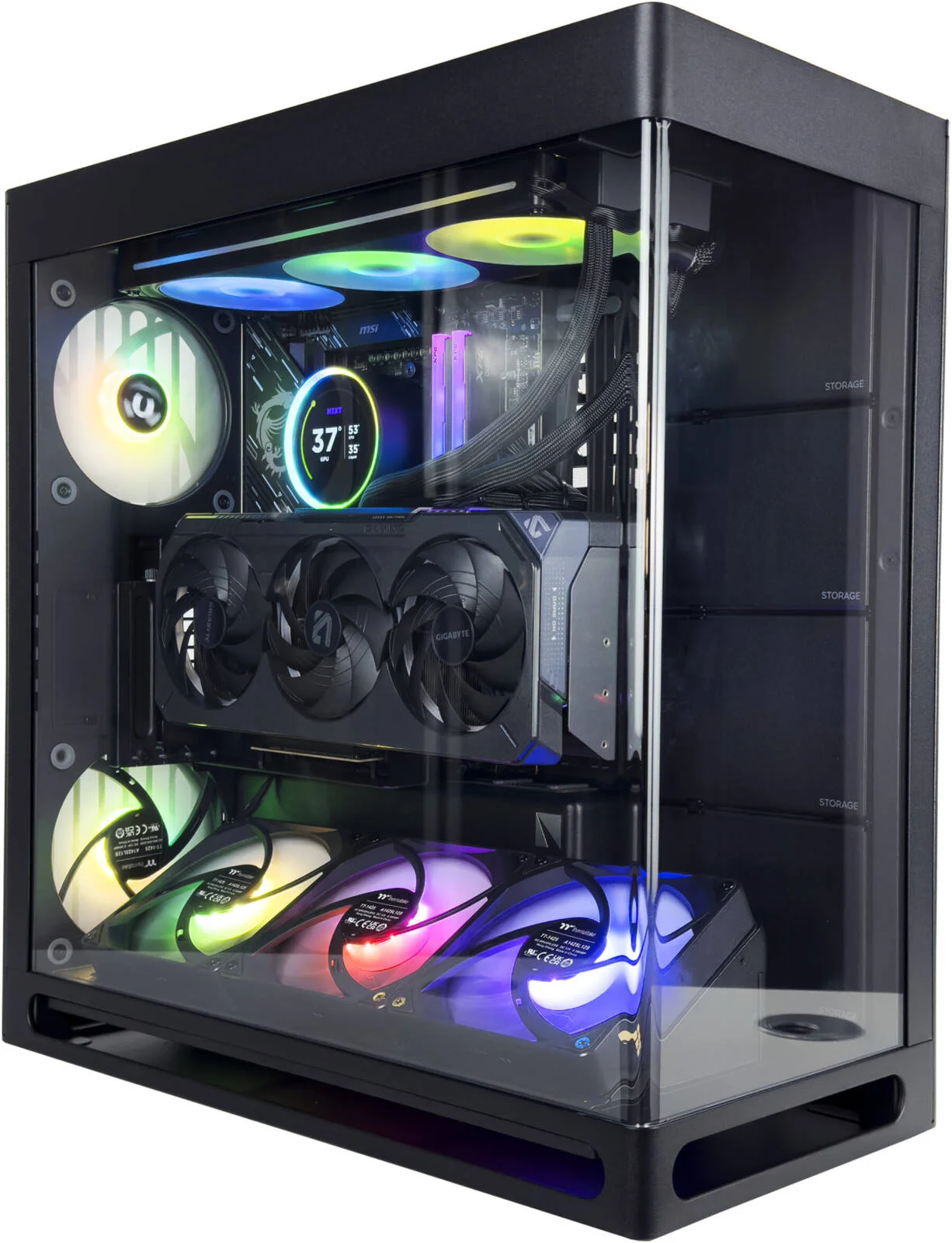 کامپیوتر گیمینگ فانتوم - AMD Ryzen 9 9950X3D با 16 هسته و 32 رشته، NVIDIA RTX 5090 با 32 گیگابایت حافظه، 32 گیگابایت رم DDR5 با فرکانس 6000 مگاهرتز، 2 ترابایت SSD نسل 5، منبع تغذیه 1000 وات 80 PLUS Gold، خنک کننده مایع 360 میلی متری، Wi-Fi + BT کامپیوتر گیمینگ فانتوم - AMD Ryzen 9 9950X3D با 16 هسته و 32 رشته، NVIDIA RTX 5090 با 32 گیگابایت حافظه، 32 گیگابایت رم DDR5 با فرکانس 6000 مگاهرتز، 2 ترابایت SSD نسل 5، منبع تغذیه 1000 وات 80 PLUS Gold، خنک کننده مایع 360 میلی متری، Wi-Fi + BT