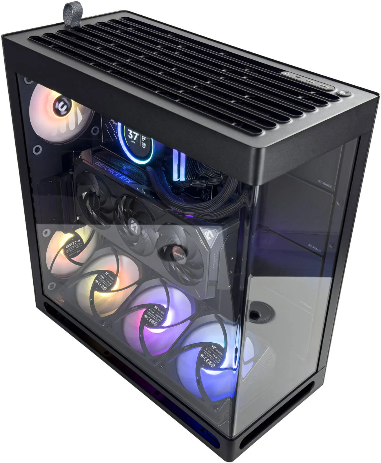 کامپیوتر گیمینگ فانتوم - AMD Ryzen 9 9950X3D با 16 هسته و 32 رشته، NVIDIA RTX 5090 با 32 گیگابایت حافظه، 32 گیگابایت رم DDR5 با فرکانس 6000 مگاهرتز، 2 ترابایت SSD نسل 5، منبع تغذیه 1000 وات 80 PLUS Gold، خنک کننده مایع 360 میلی متری، Wi-Fi + BT کامپیوتر گیمینگ فانتوم - AMD Ryzen 9 9950X3D با 16 هسته و 32 رشته، NVIDIA RTX 5090 با 32 گیگابایت حافظه، 32 گیگابایت رم DDR5 با فرکانس 6000 مگاهرتز، 2 ترابایت SSD نسل 5، منبع تغذیه 1000 وات 80 PLUS Gold، خنک کننده مایع 360 میلی متری، Wi-Fi + BT