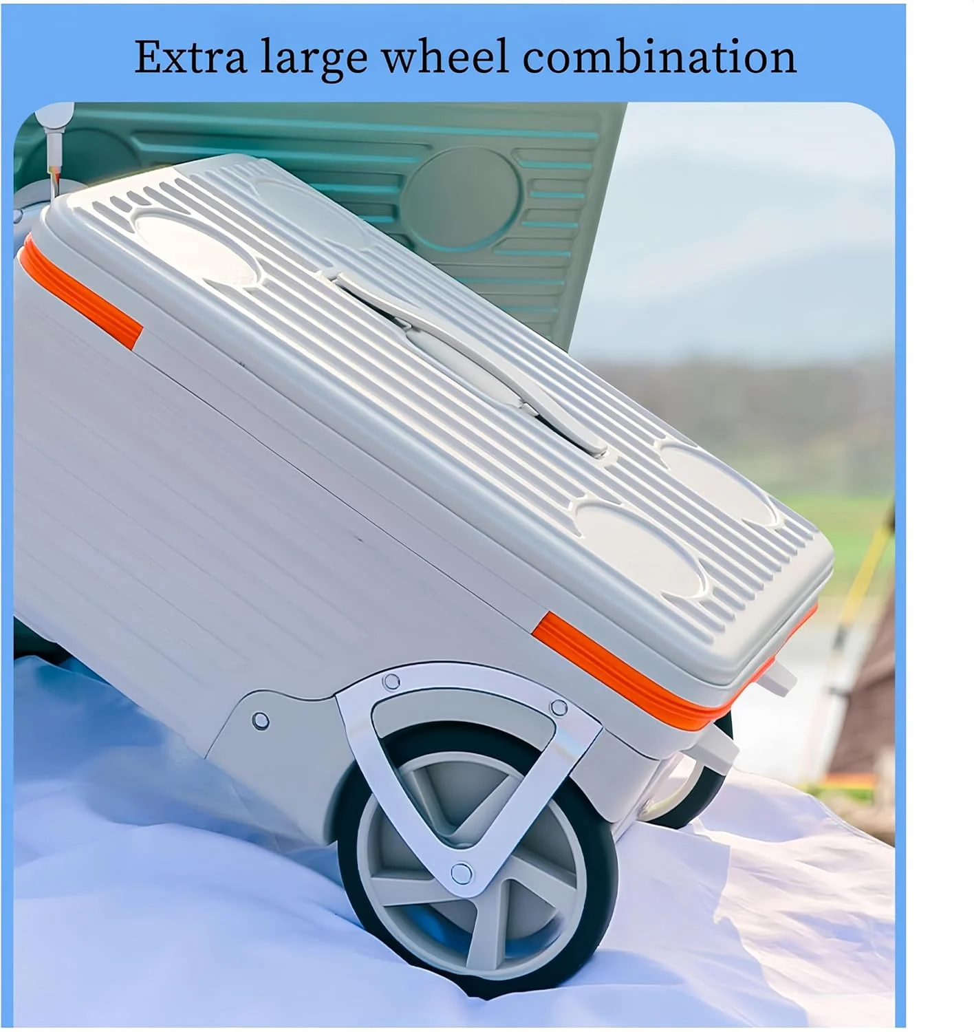 چمدان سخت پوسته ABS+PC سبک وزن بادوام مناسب سفر با چرخ های بزرگ و درب های جانبی بازشو، قابل حمل به داخل هواپیما با سایز 20 اینچ (سفید مالت) چمدان سخت پوسته ABS+PC سبک وزن بادوام مناسب سفر با چرخ های بزرگ و درب های جانبی بازشو، قابل حمل به داخل هواپیما با سایز 20 اینچ (سفید مالت)