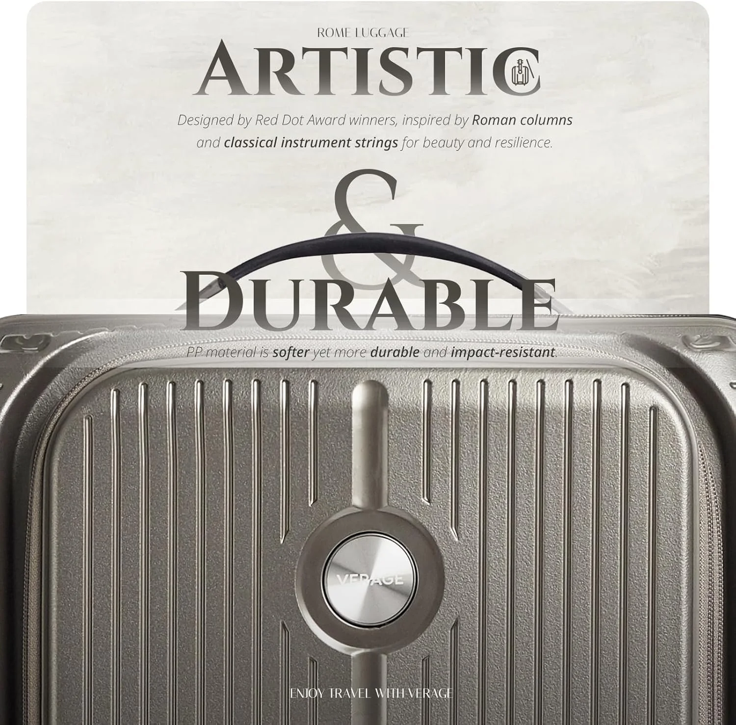 چمدان بزرگ Verage Freeland با چرخهای اسپینر فوقالعاده بزرگ، چمدان مسافرتی هاردساید قابل افزایش حجم چمدان بزرگ Verage Freeland با چرخهای اسپینر فوقالعاده بزرگ، چمدان مسافرتی هاردساید قابل افزایش حجم