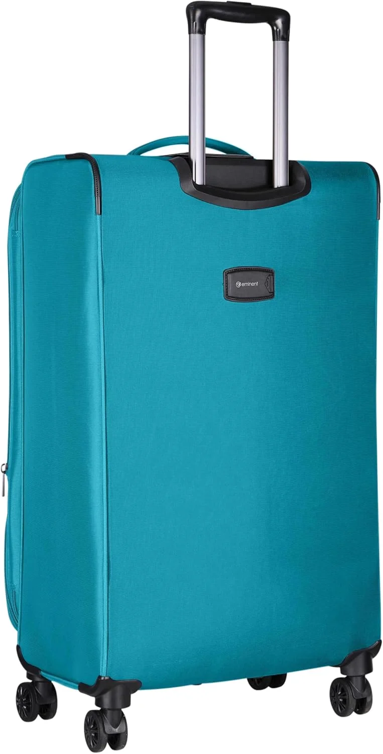 چمدان چرخدار نرم و سبک وزن پلی استر قابل گسترش ایمیننت مدل E788SZ با 4 چرخ دوبل گردان و قفل TSA سه رقمی (چمدان سایز بزرگ 28 اینچی، سبز)