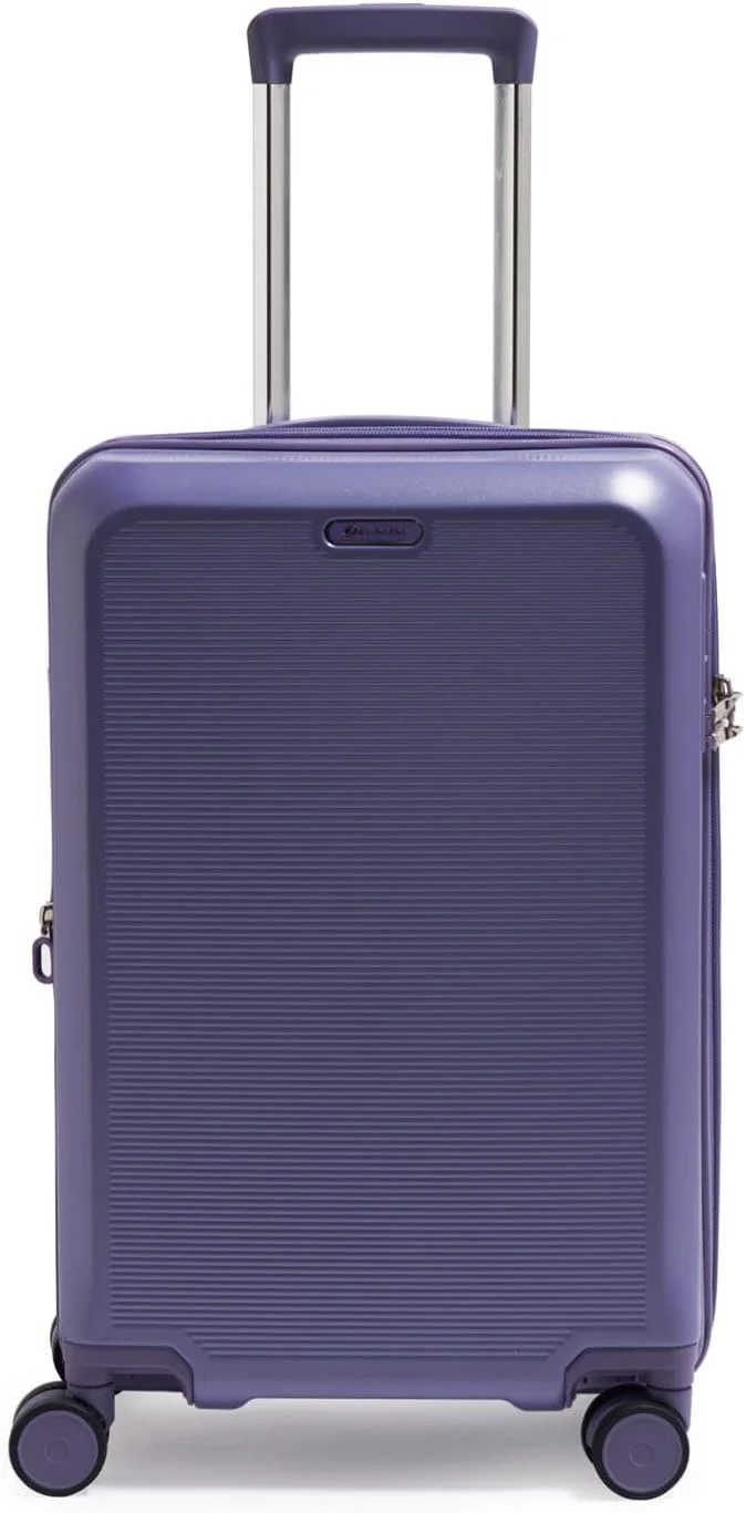 چمدان کابین چرخ‌دار اکولاک مدل Sense با ابعاد 56 سانتی‌متر، بدنه سخت، قابلیت افزایش حجم و 4 چرخ دوبل، رنگ بنفش - CHT0023S -20 بنفش
