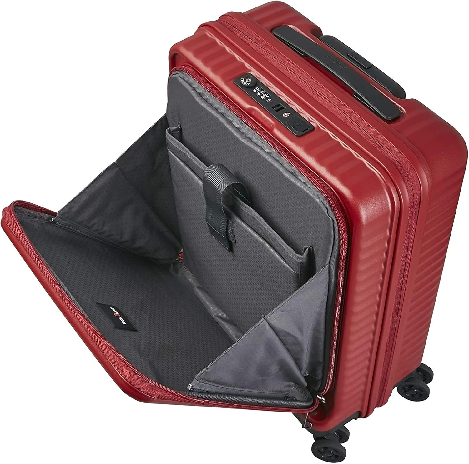 چمدان کابین سخت بدنه پلی کربنات قرمز اکلک با ابعاد 76.5 سانتی متر (PC183F-G) چمدان کابین سخت بدنه پلی کربنات قرمز اکلک با ابعاد 76.5 سانتی متر (PC183F-G)