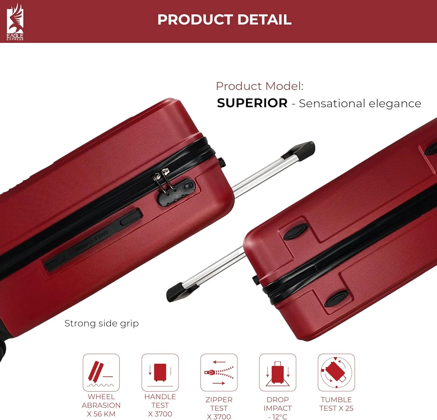 چمدان سخت ABS سوپریور، سایز بزرگ