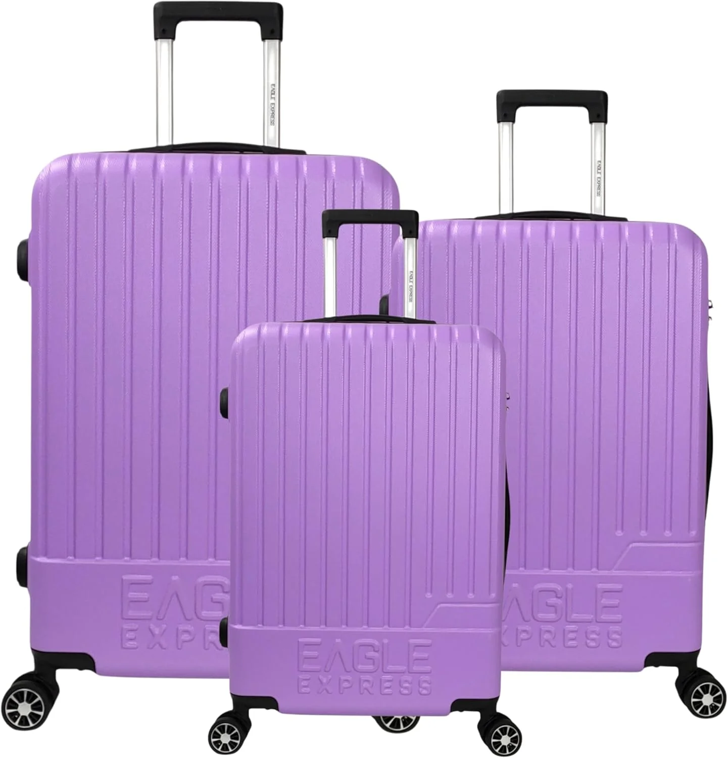 ست سه تایی چمدان سخت ABS مدل FUSION در سایزهای 20، 24 و 28 اینچ - رنگ ارکیده